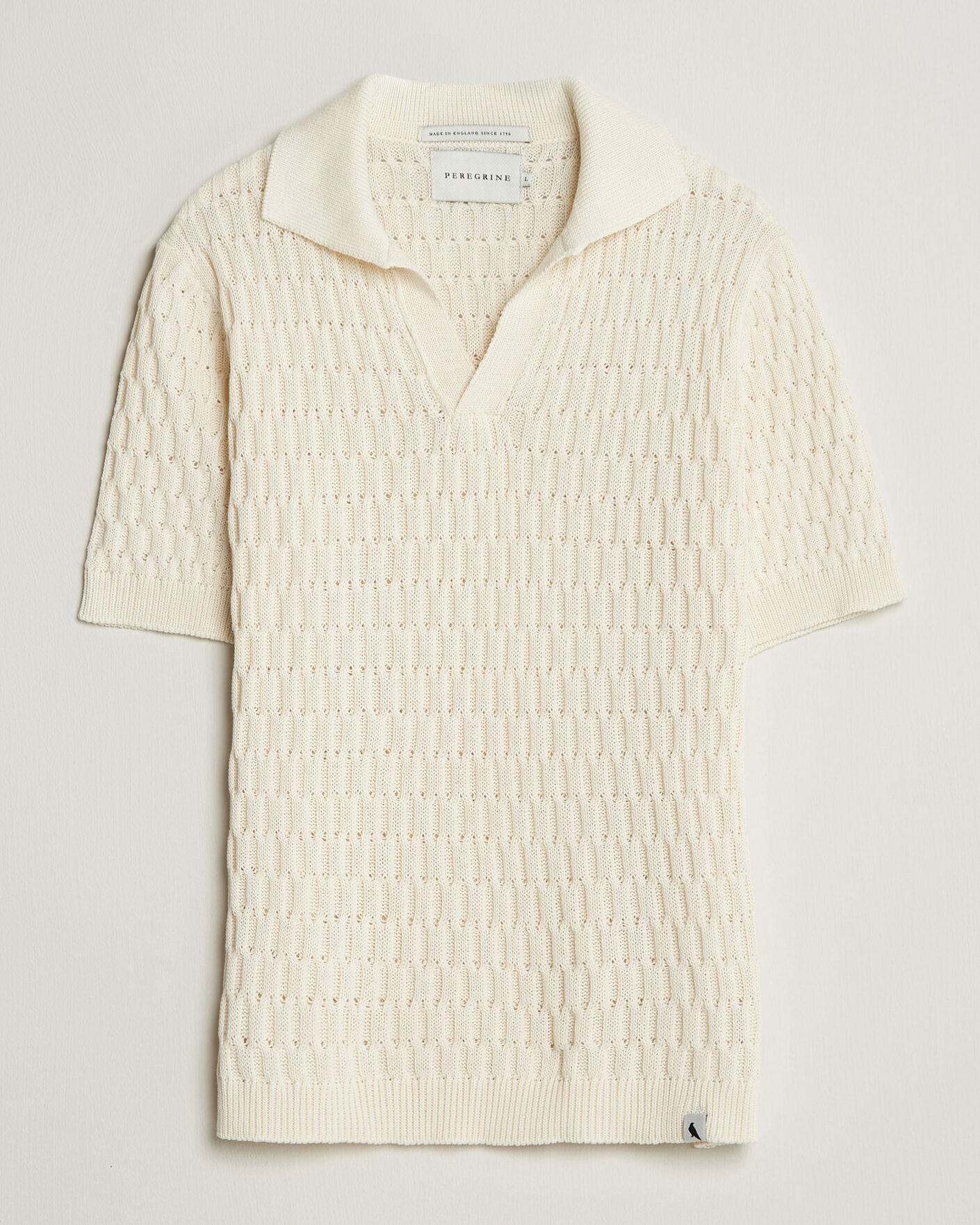 Homme | Polos | Peregrine | Cove Knitted Cotton Polo Shirt White