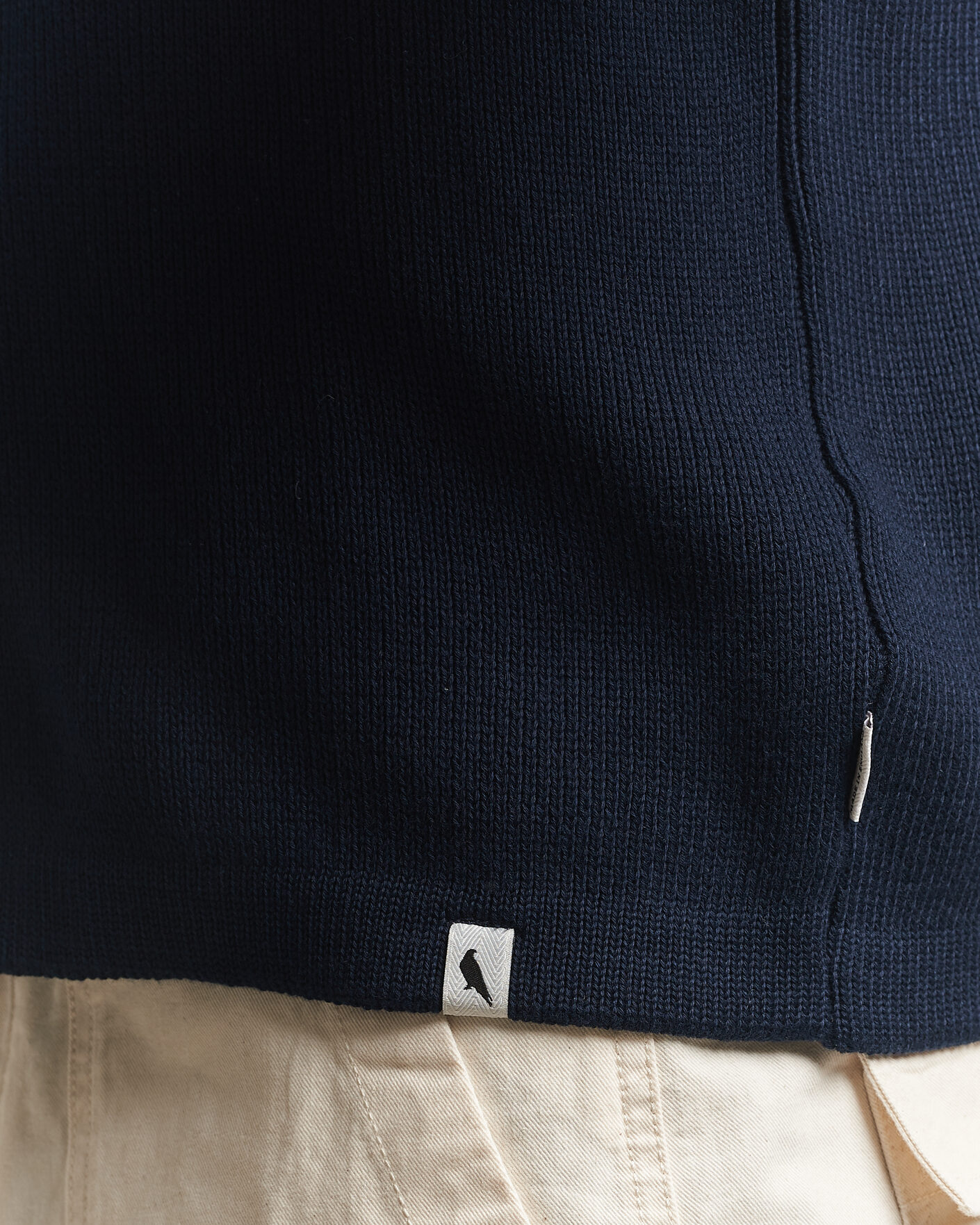 Heren | Truien | Peregrine | River Knitted Cotton Schacket Navy