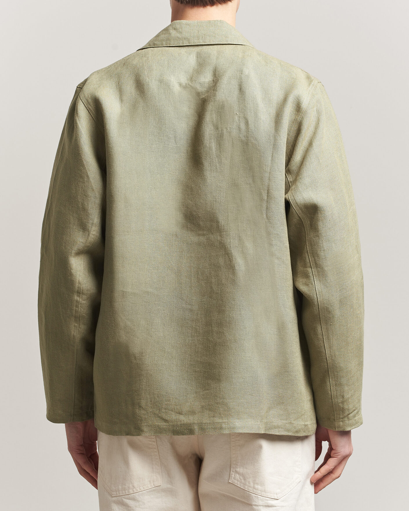 Heren | Overhemden | Peregrine | Windsor Linen Shacket Khaki