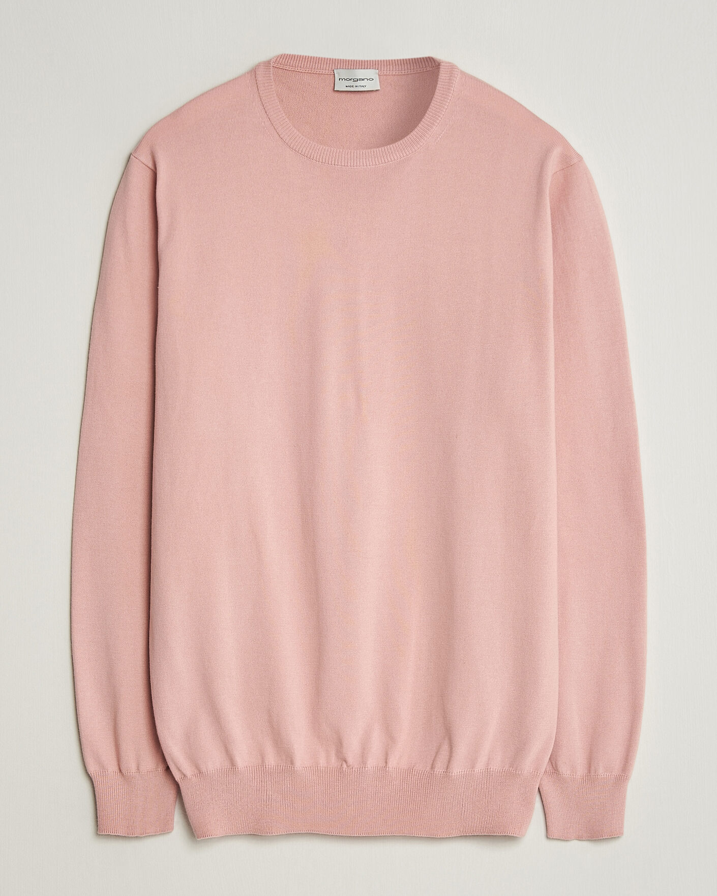 Homme | Pulls Et Tricots | Morgano | Supersoft Egyptian Cotton Crew Neck Soft Pink