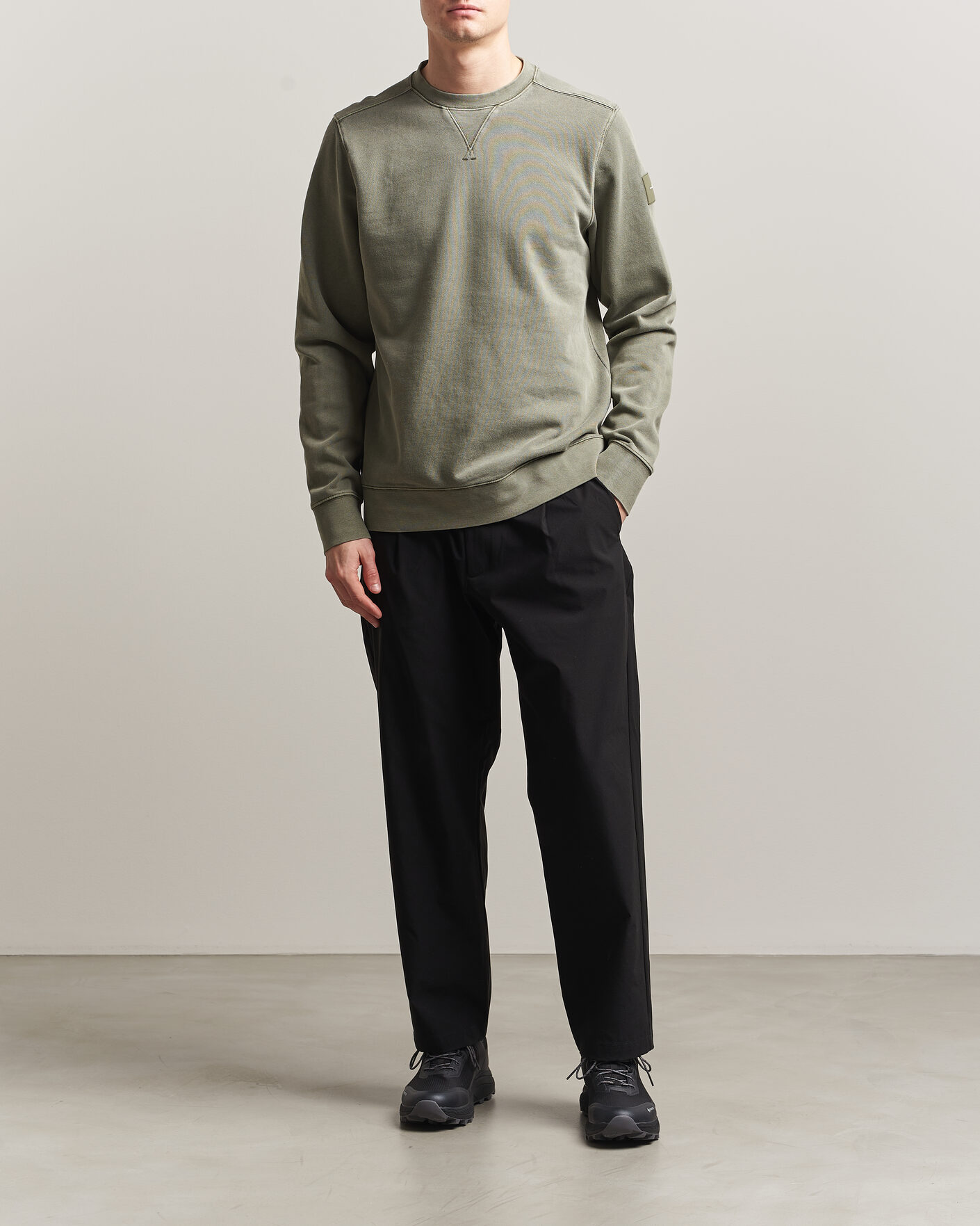 Homme | Pulls Et Tricots | Sail Racing | Wind Pigment Dyed Sweatshirt Mud Green