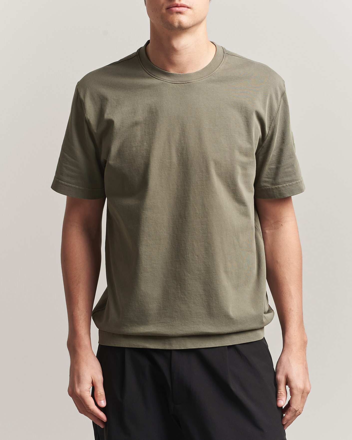 Homme | T-shirts | Sail Racing | Wind Pigment Dyed T-Shirt Mud Green