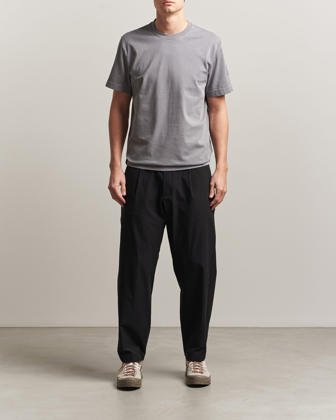 Heren | T-shirts | Sail Racing | Wind Pigment Dyed T-Shirt Frost Grey