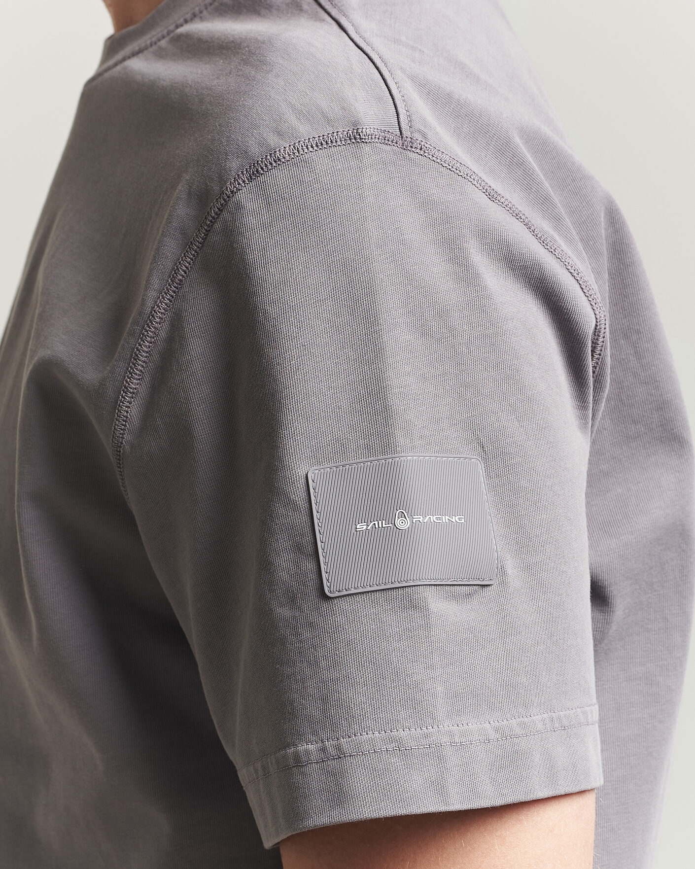 Heren | T-shirts | Sail Racing | Wind Pigment Dyed T-Shirt Frost Grey