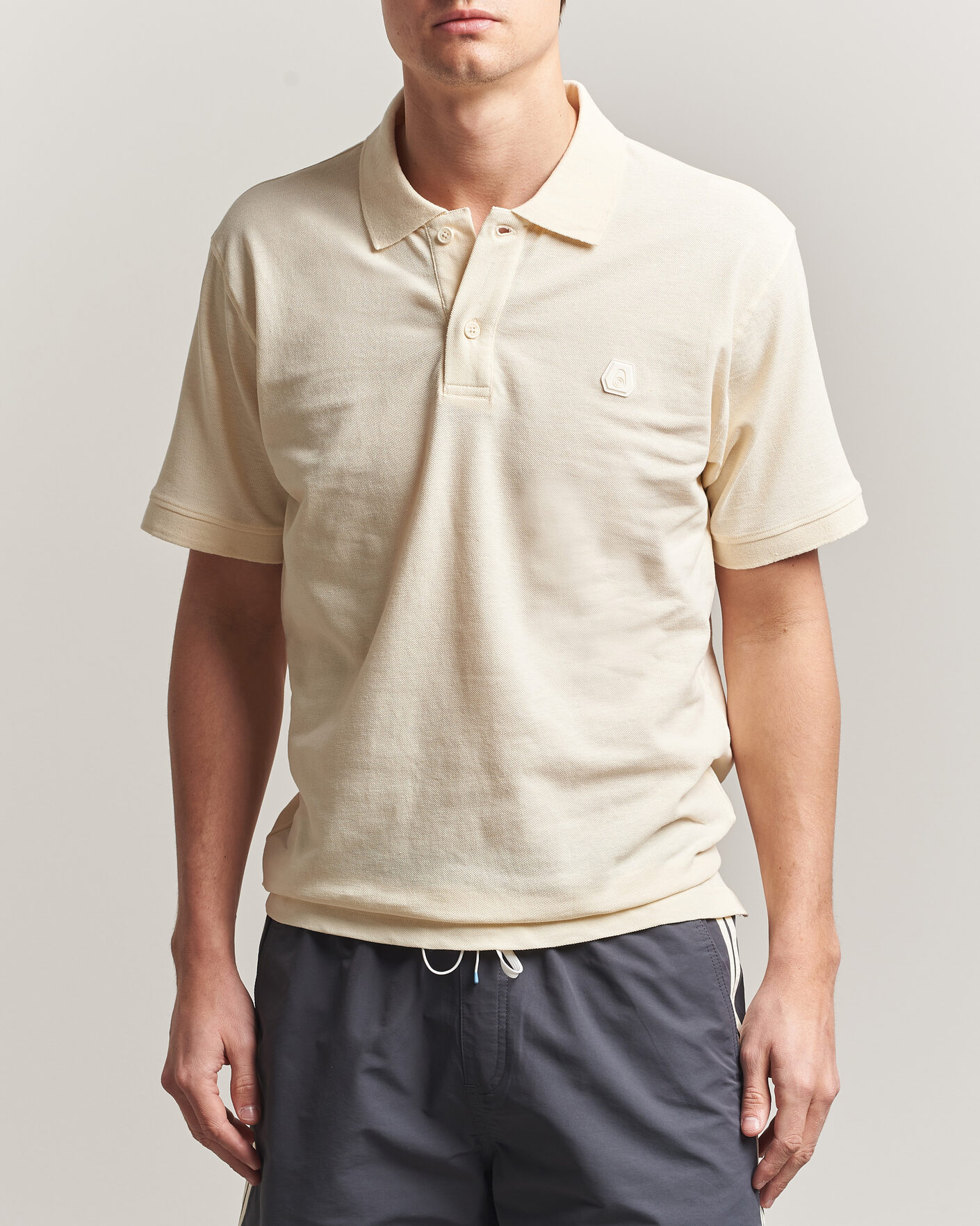 Heren | Polo's | Sail Racing | Tornado Cotton/Linen Pique Polo Off White