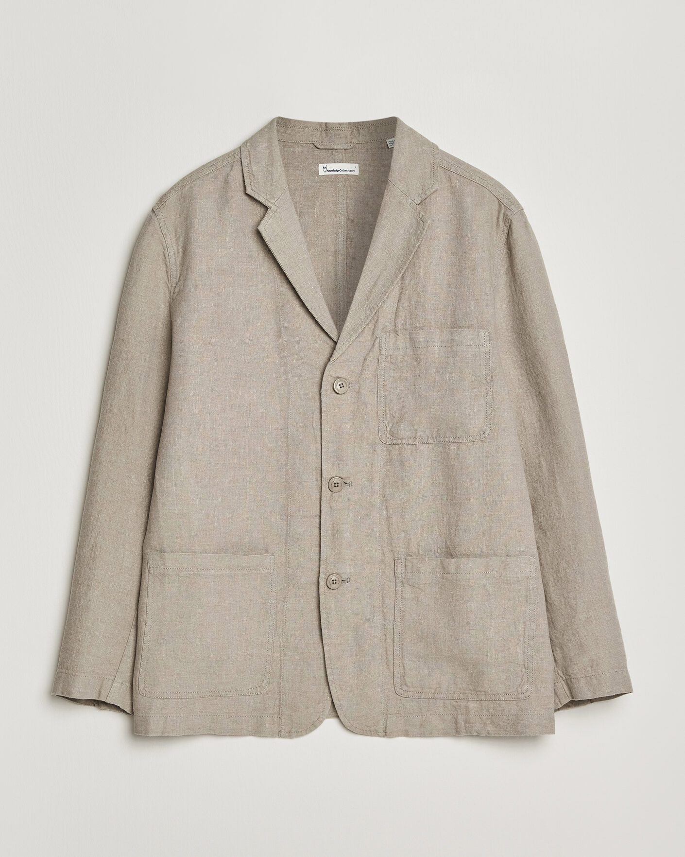 Heren | Blazers | KnowledgeCotton Apparel | Linen Blazer Twill
