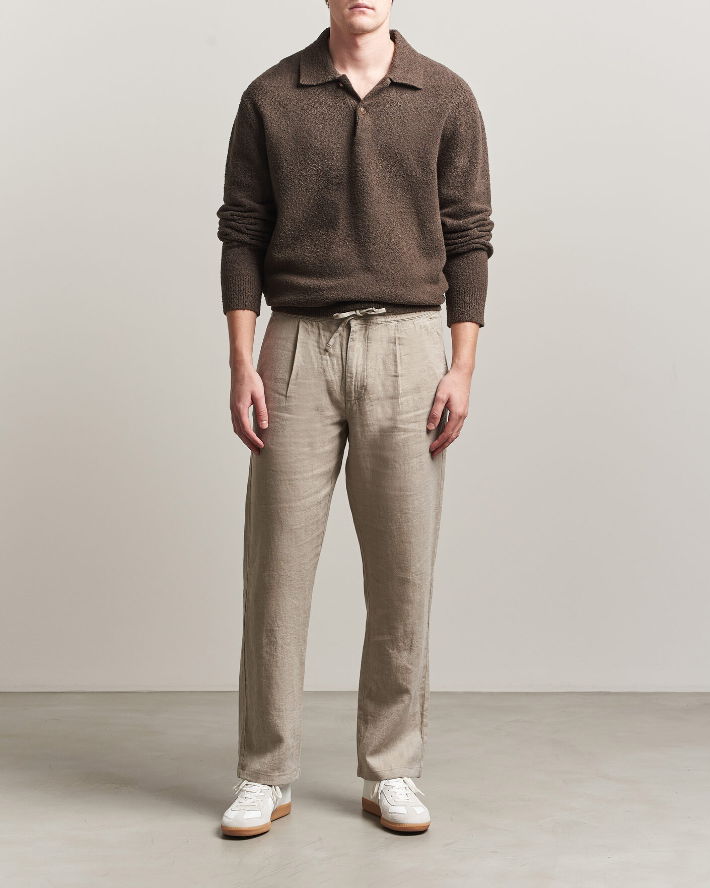 Homme | Pantalons | KnowledgeCotton Apparel | Loose Linen Pants Twill