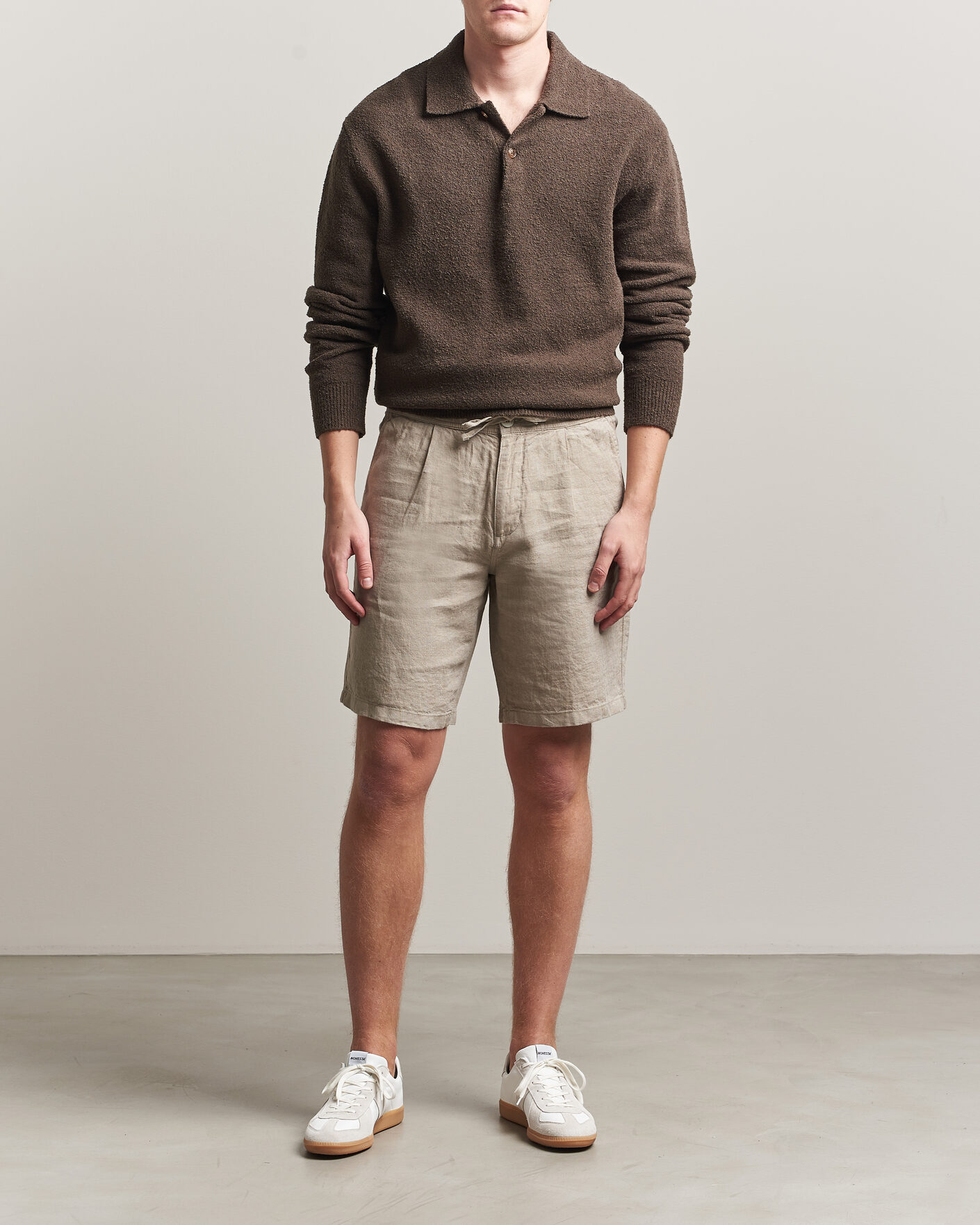 Heren | Korte broek | KnowledgeCotton Apparel | Loose Linen Shorts Twill