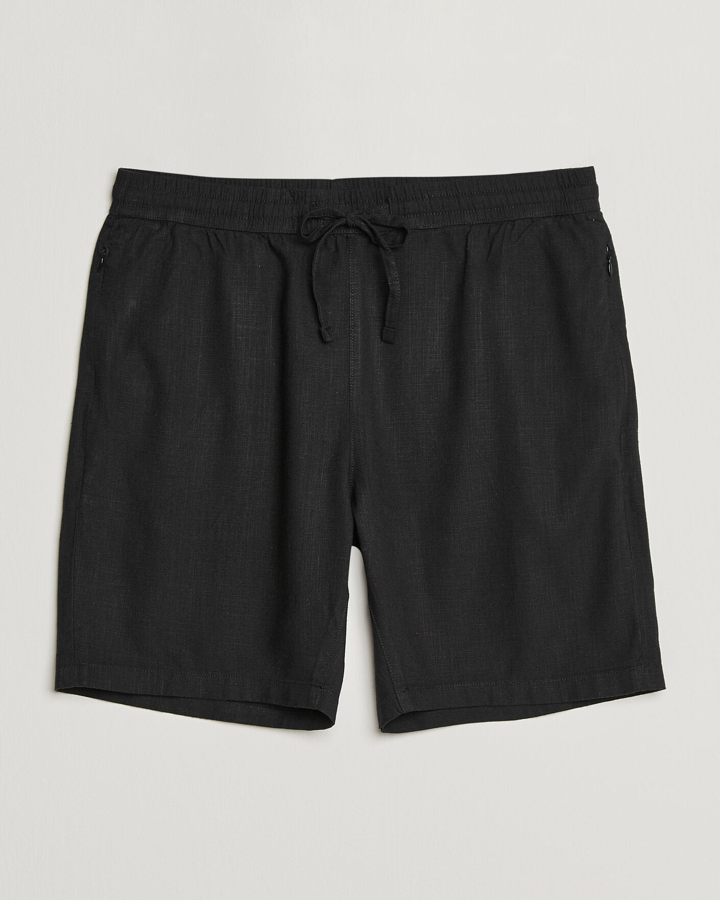  |  | KnowledgeCotton Apparel | Loose Linen/Viscose Shorts Black