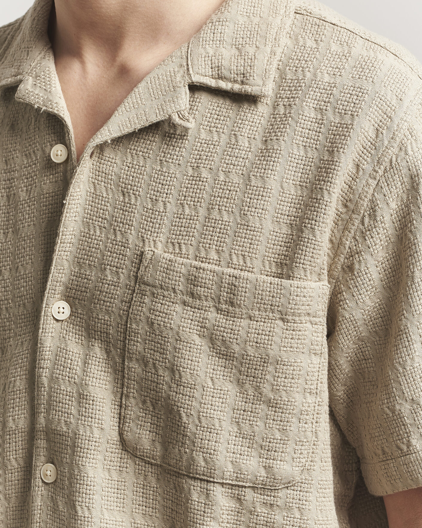 Homme | Chemises | KnowledgeCotton Apparel | Structured Cotton Dobby Shirt Twill