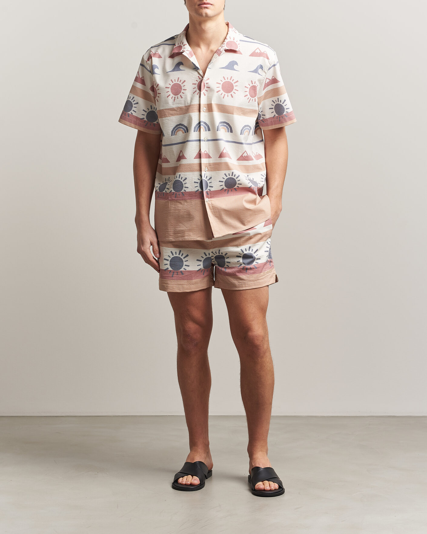 Homme | Maillots De Bain | KnowledgeCotton Apparel | Printed Swimshorts Multi