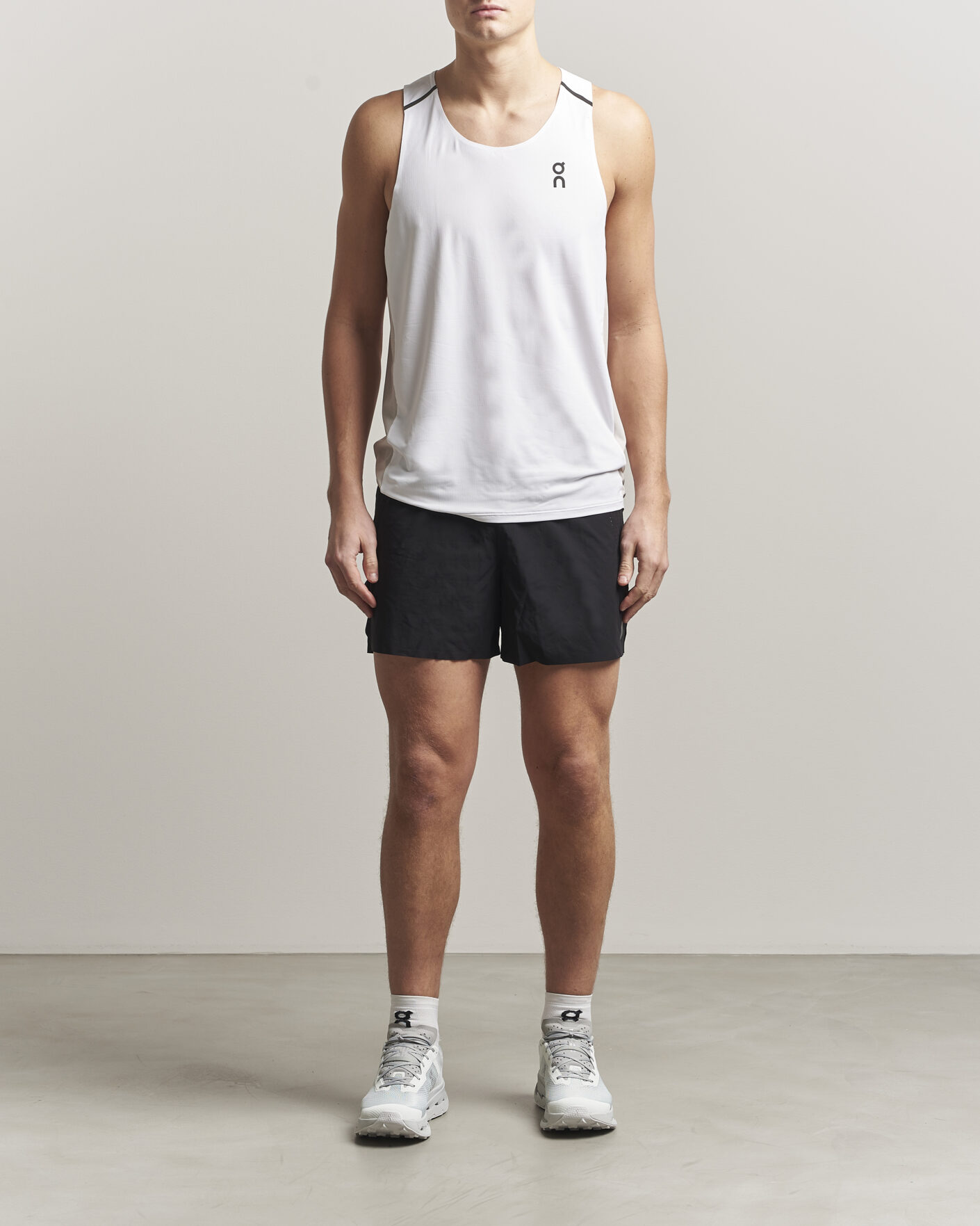 Heren | T-shirts | On | Performance Tank White/Silver