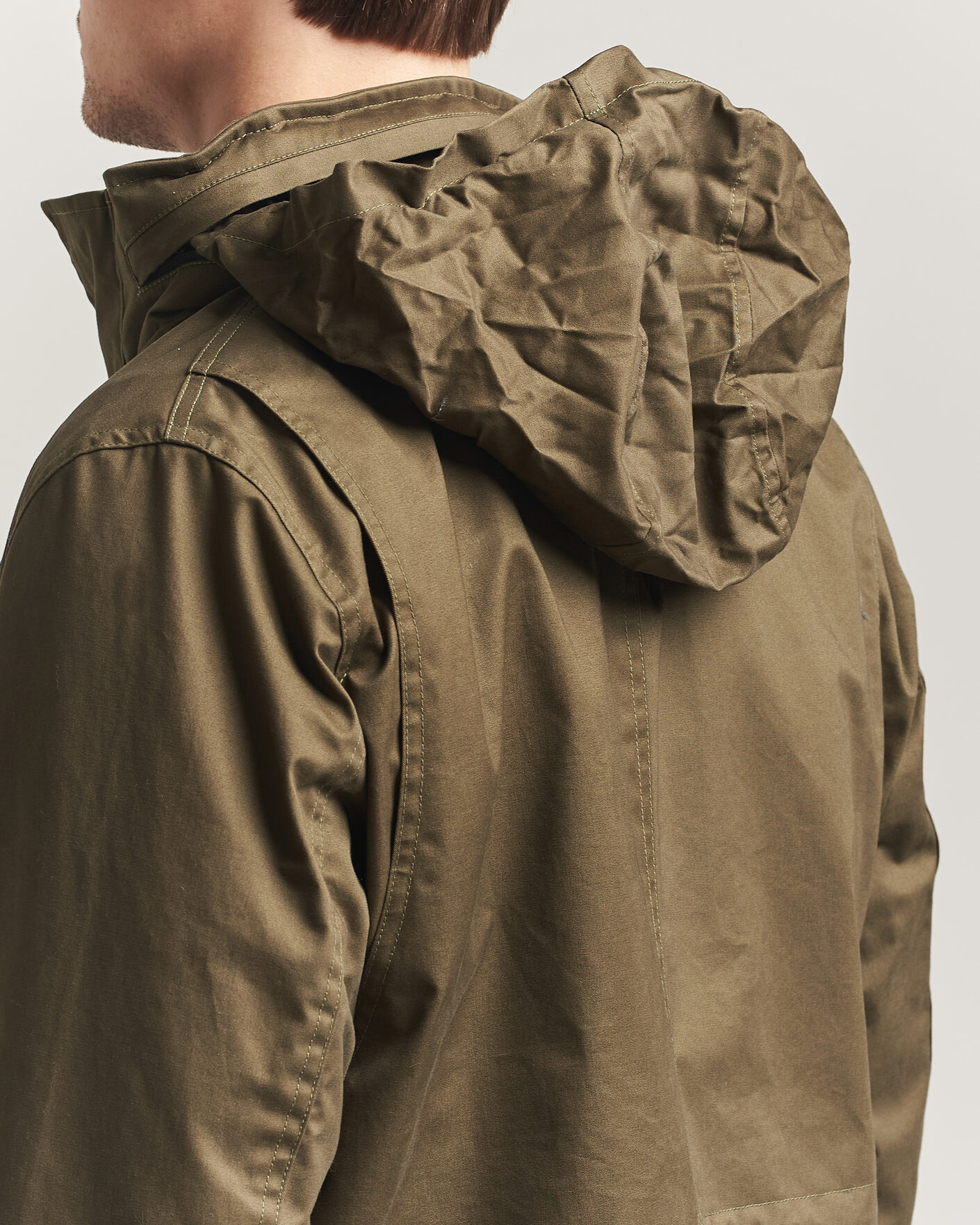Heren | Jassen | Oscar Jacobson | M65 Coated Cotton Field Jacket Olive