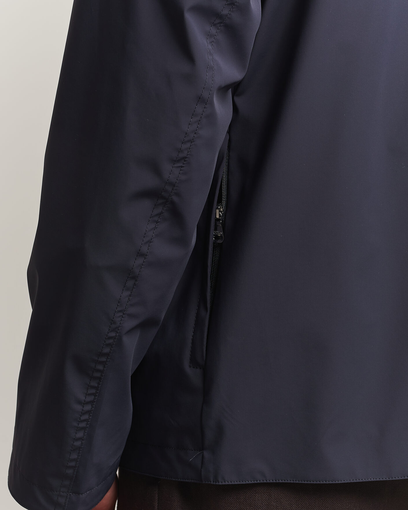 Heren | Jassen | Oscar Jacobson | Light Zipped Shirt Jacket Navy