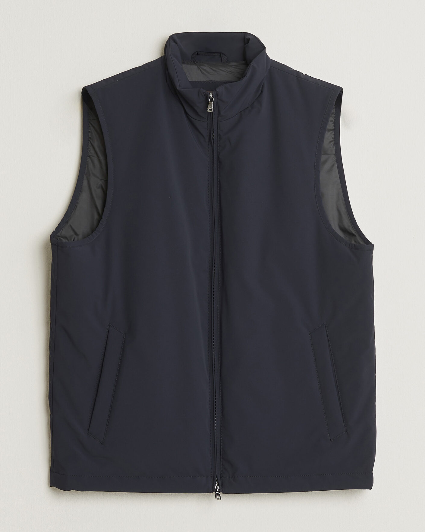 Homme | Gilets | Oscar Jacobson | Light Zipped Waistcoat Navy