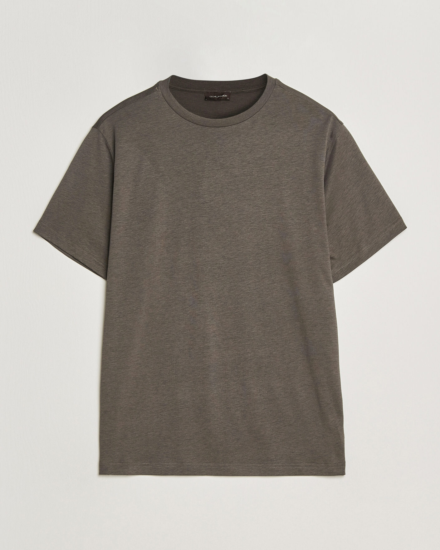 Heren | T-shirts | Oscar Jacobson | Kim Lyocel/Cotton T-Shirt Green