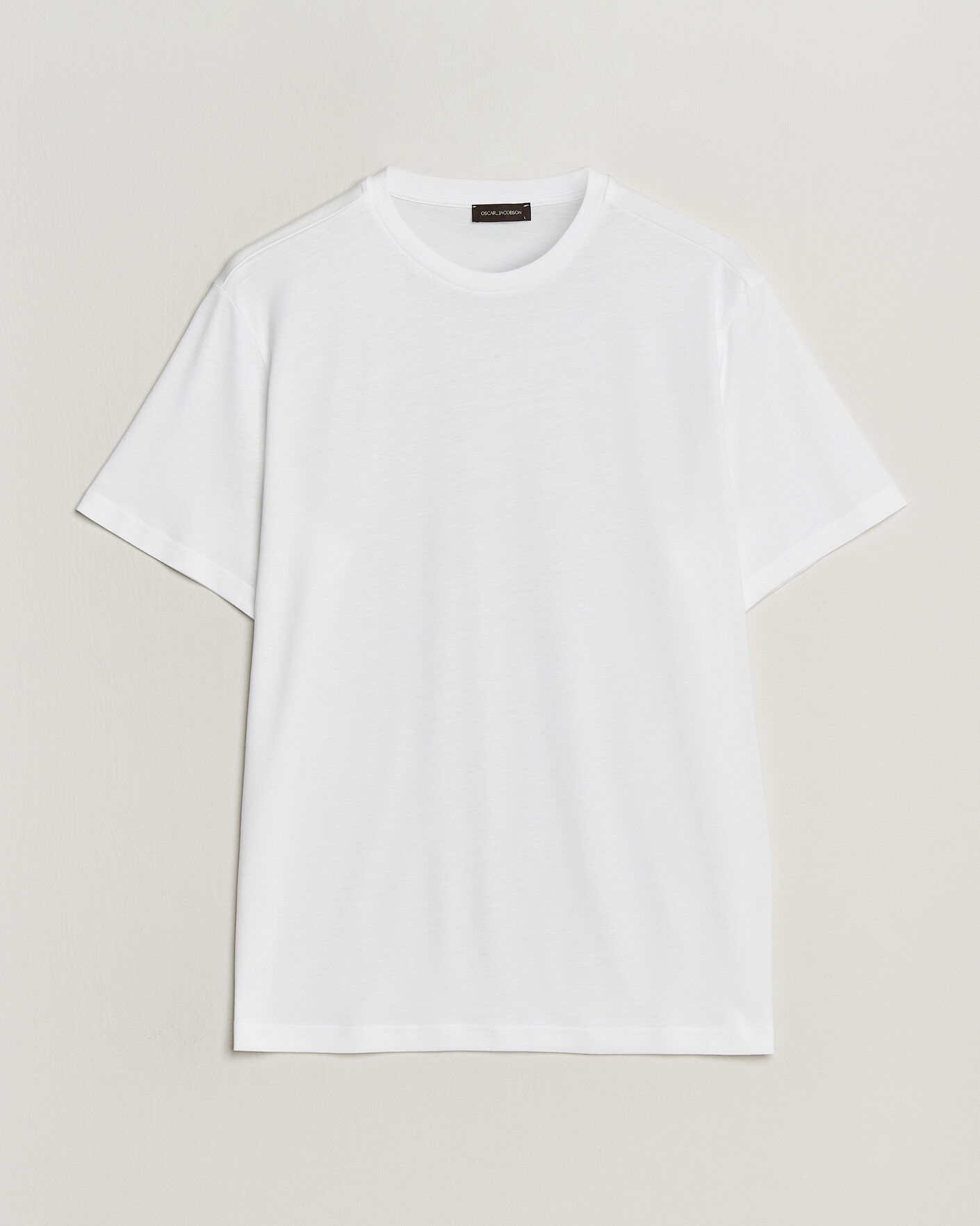 Homme | T-shirts | Oscar Jacobson | Kim Lyocel/Cotton T-Shirt White