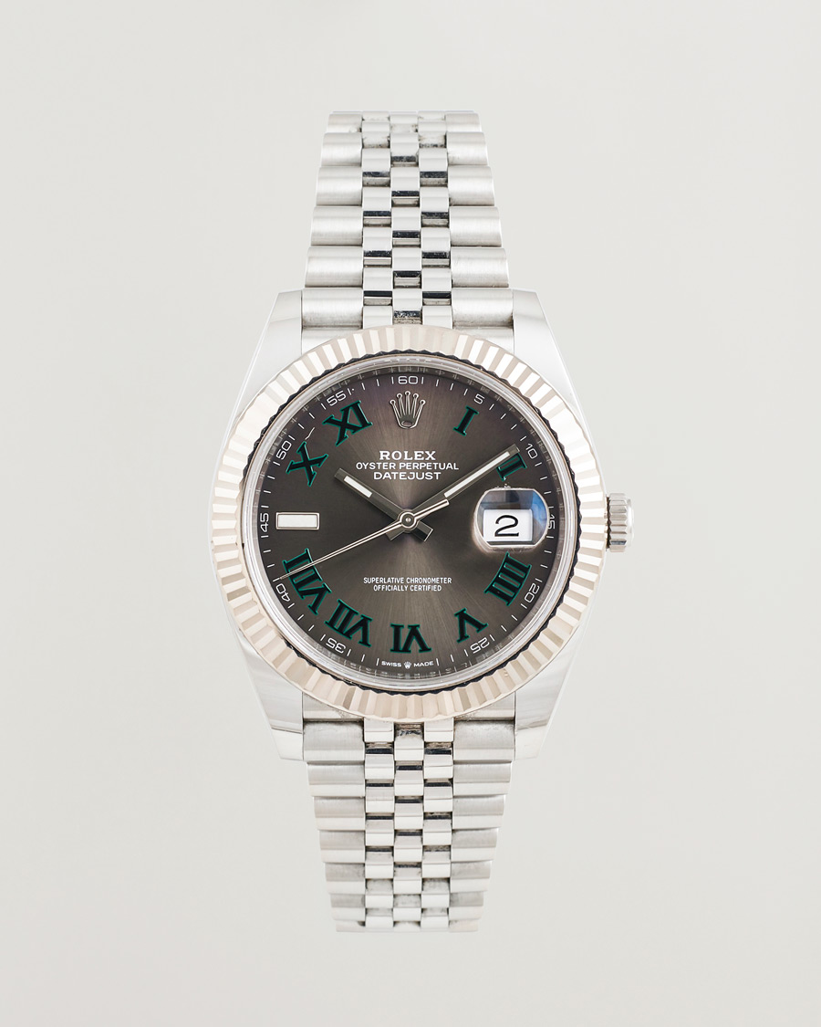 Homme | Pre-Owned & Vintage Watches | Rolex Pre-Owned | Datejust 41 Wimbledon 