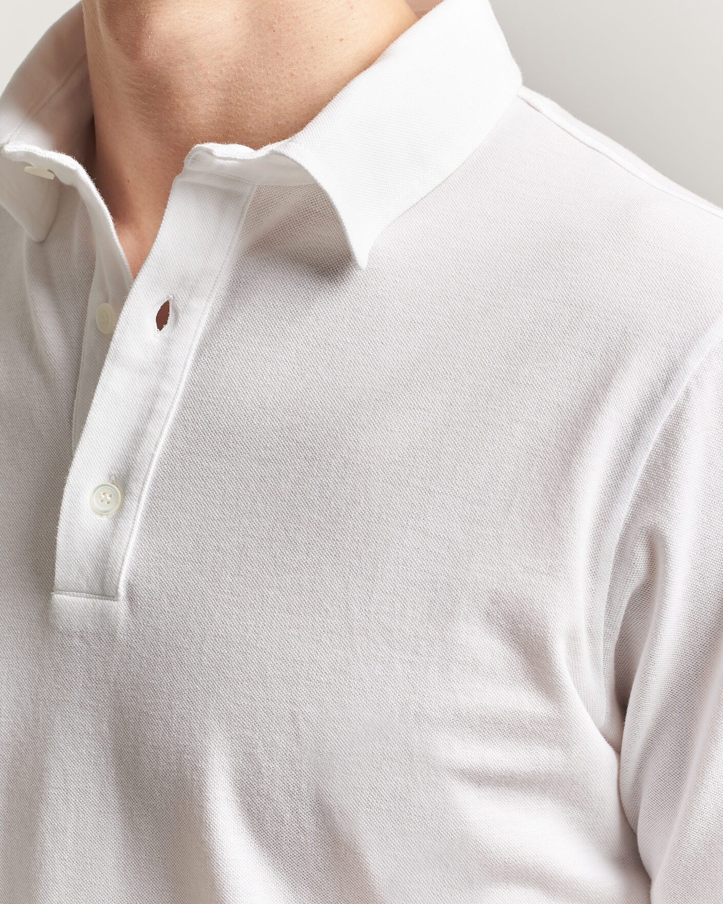 Heren | Polo's | Zanone | Soft Cotton Piquet Polo White