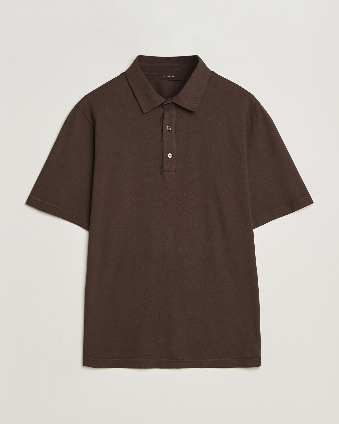 Heren | Polo's | Zanone | Soft Cotton Piquet Polo Chocolate