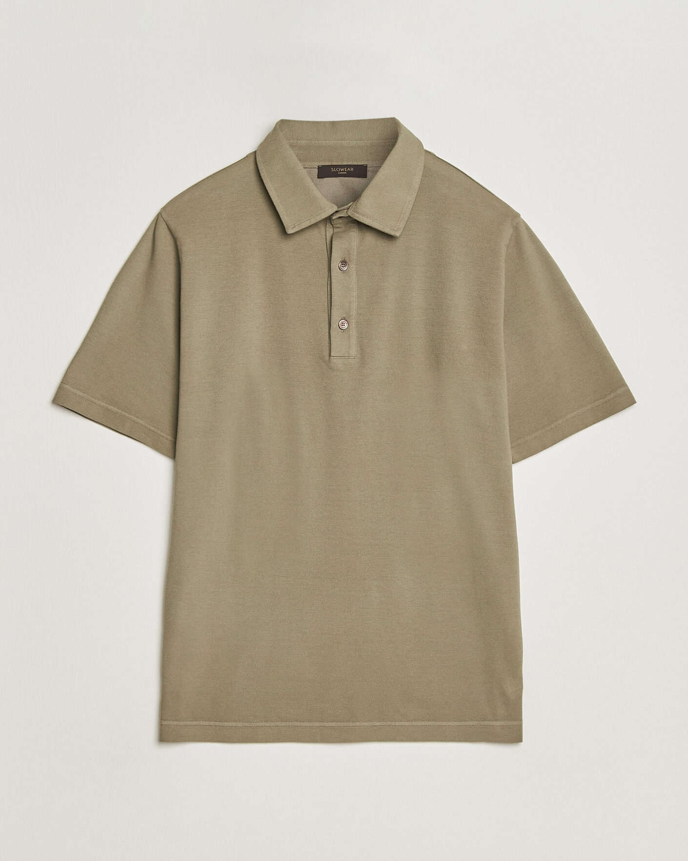 Heren | Polo's | Zanone | Soft Cotton Piquet Polo Taupe