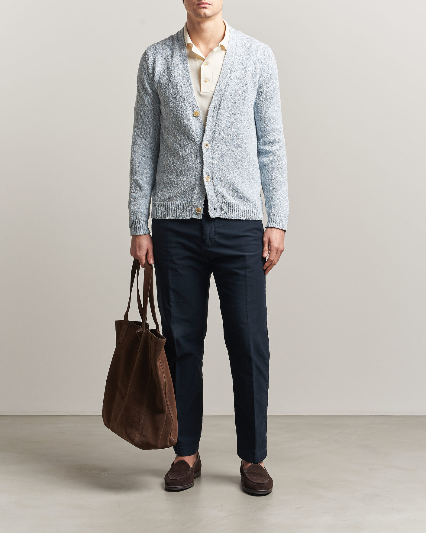 Homme | Pulls Et Tricots | Zanone | Mouline Cardigan Sky Blue