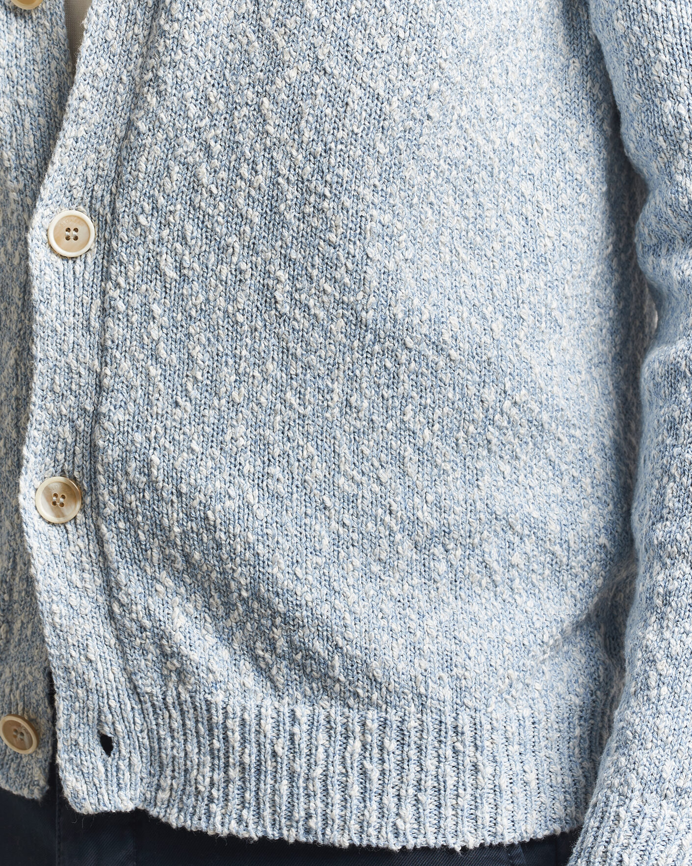 Heren | Truien | Zanone | Mouline Cardigan Sky Blue