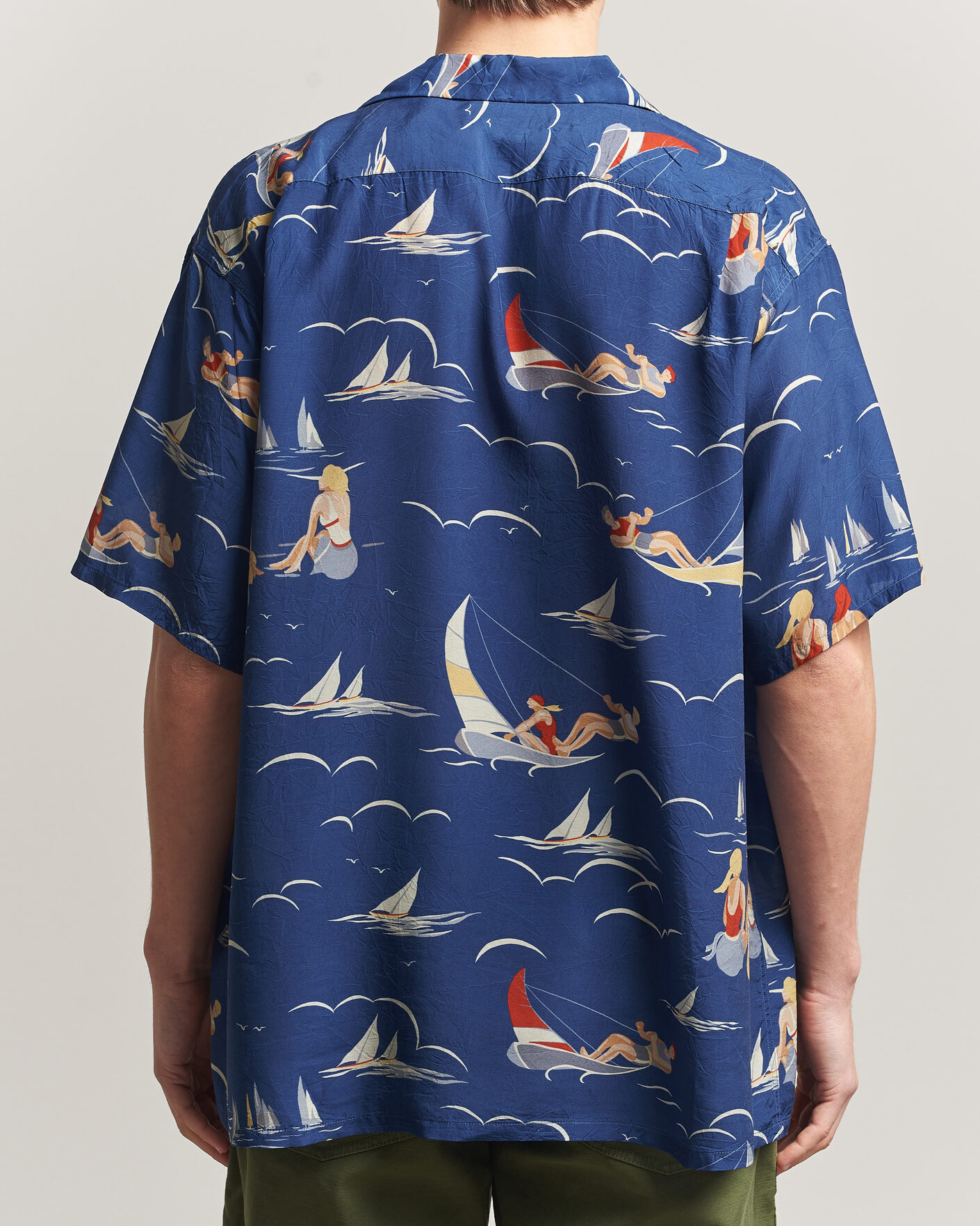 Homme | Chemises | BEAMS PLUS | Holiday Print Camp Shirt Navy