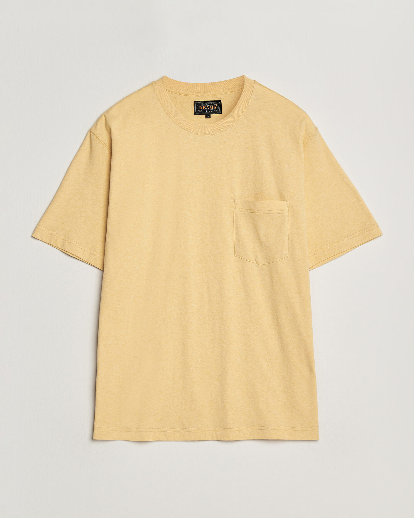 Heren | T-shirts | BEAMS PLUS | Pocket Tee Yellow