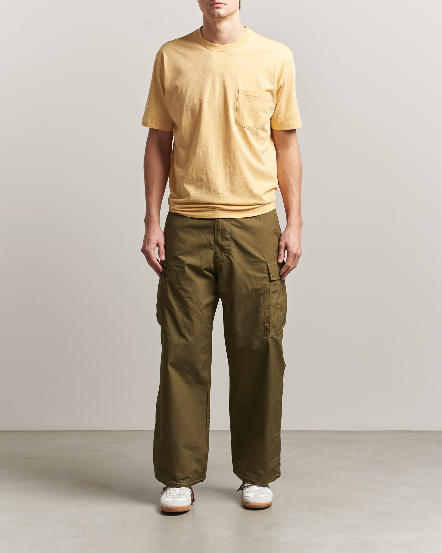 Heren | T-shirts | BEAMS PLUS | Pocket Tee Yellow