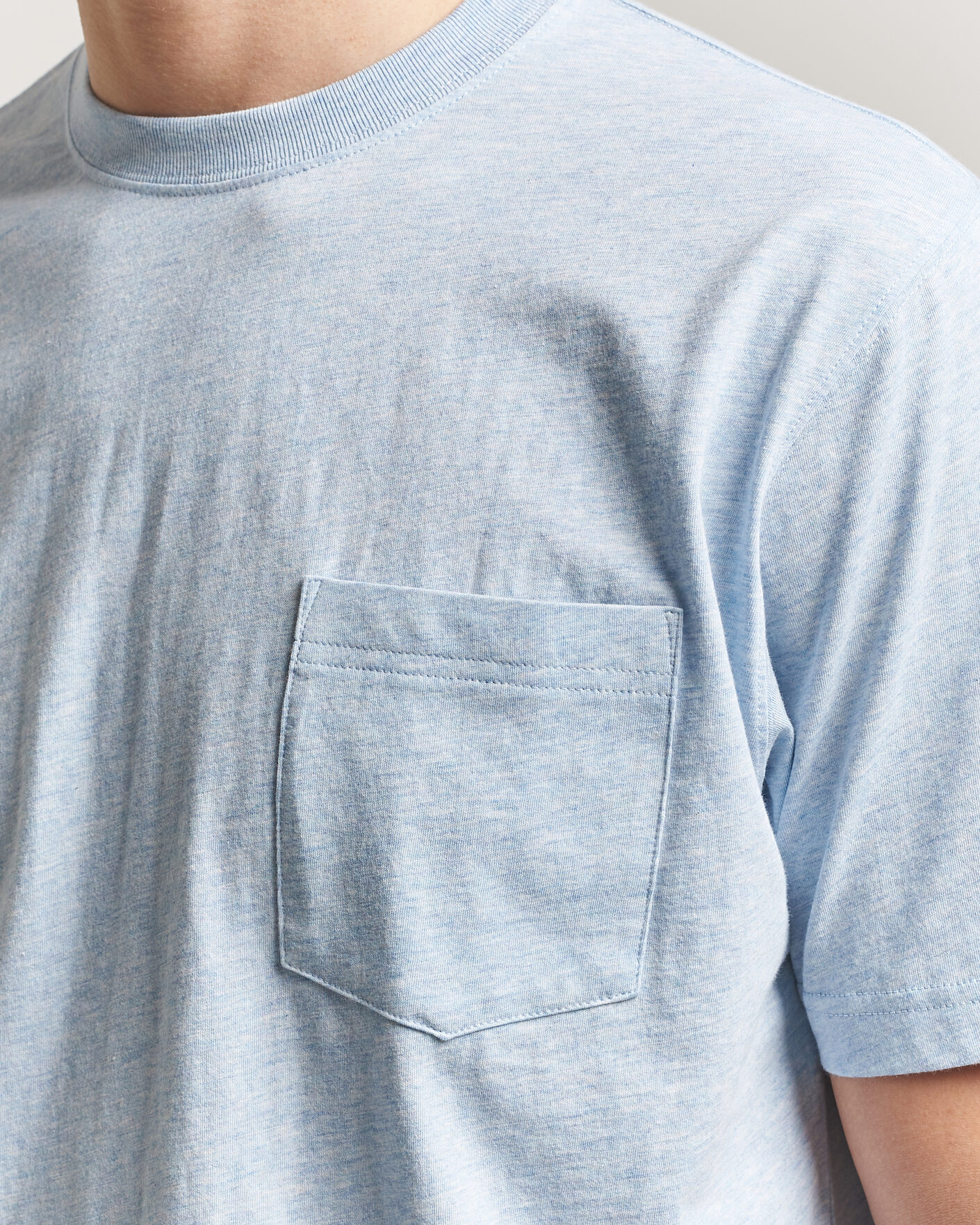 Heren | T-shirts | BEAMS PLUS | Pocket Tee Sax Blue