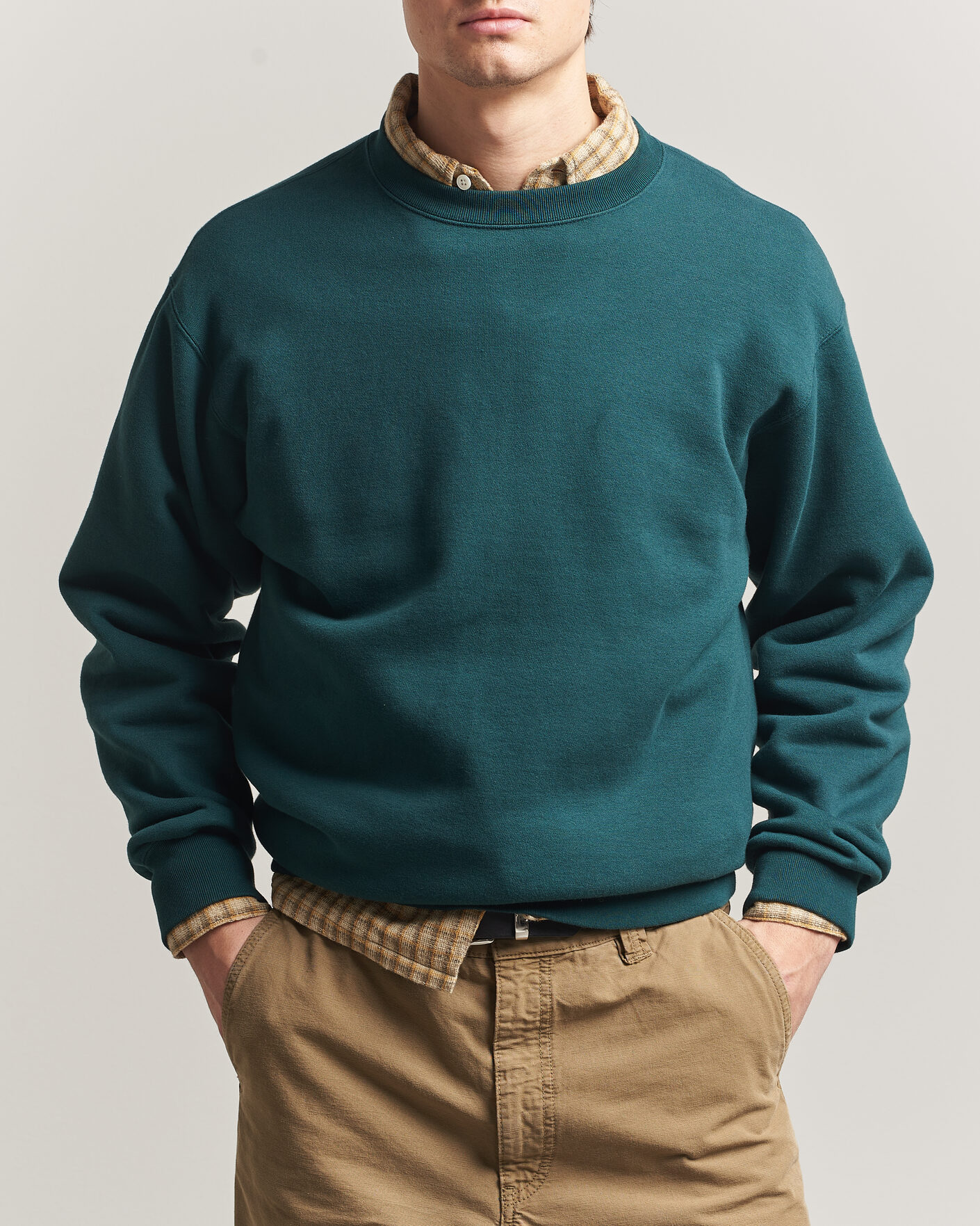 Homme | Pulls Et Tricots | BEAMS PLUS | Crew Sweat Dark Green