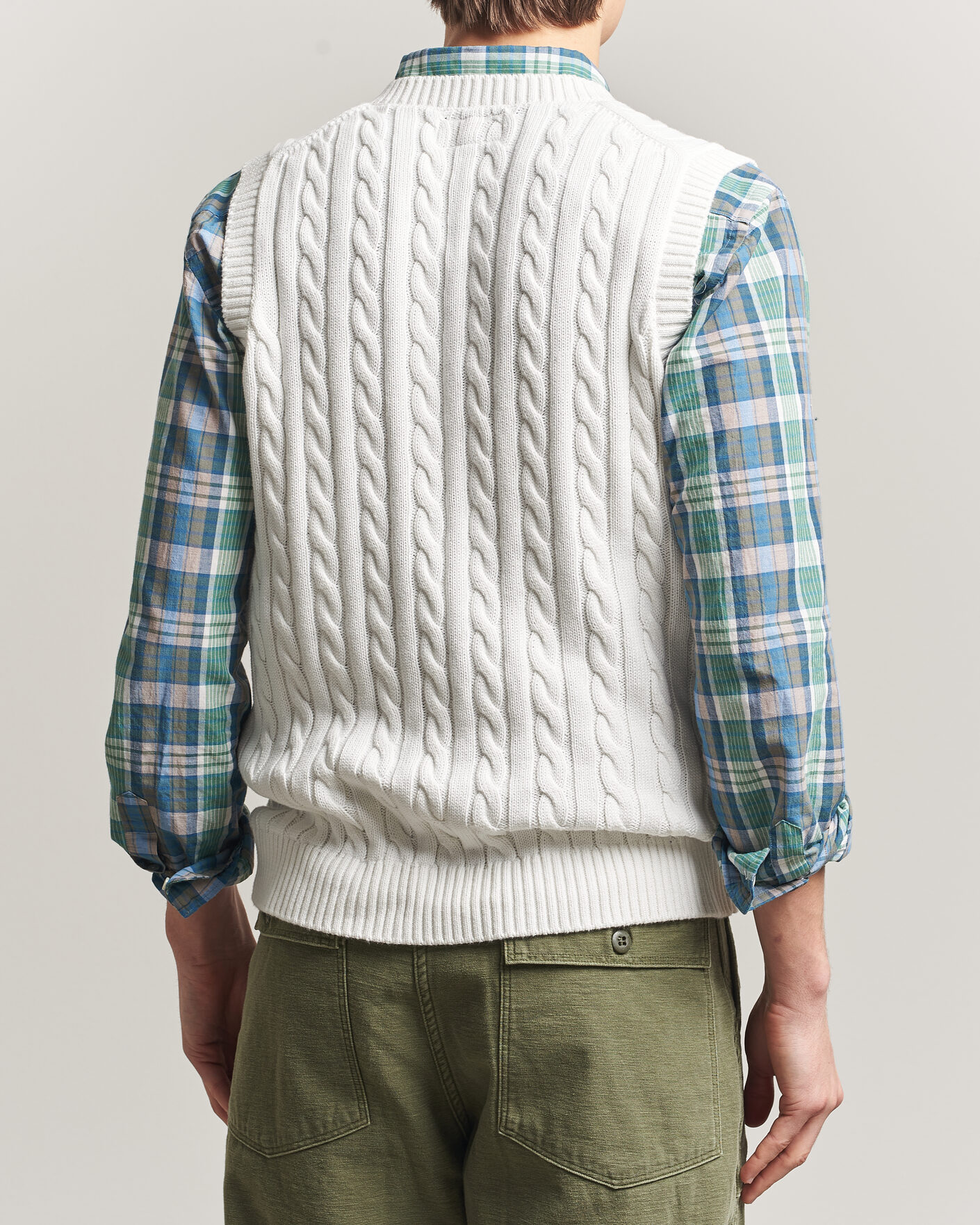 Homme | Pulls Et Tricots | BEAMS PLUS | Cable Knit Vest White