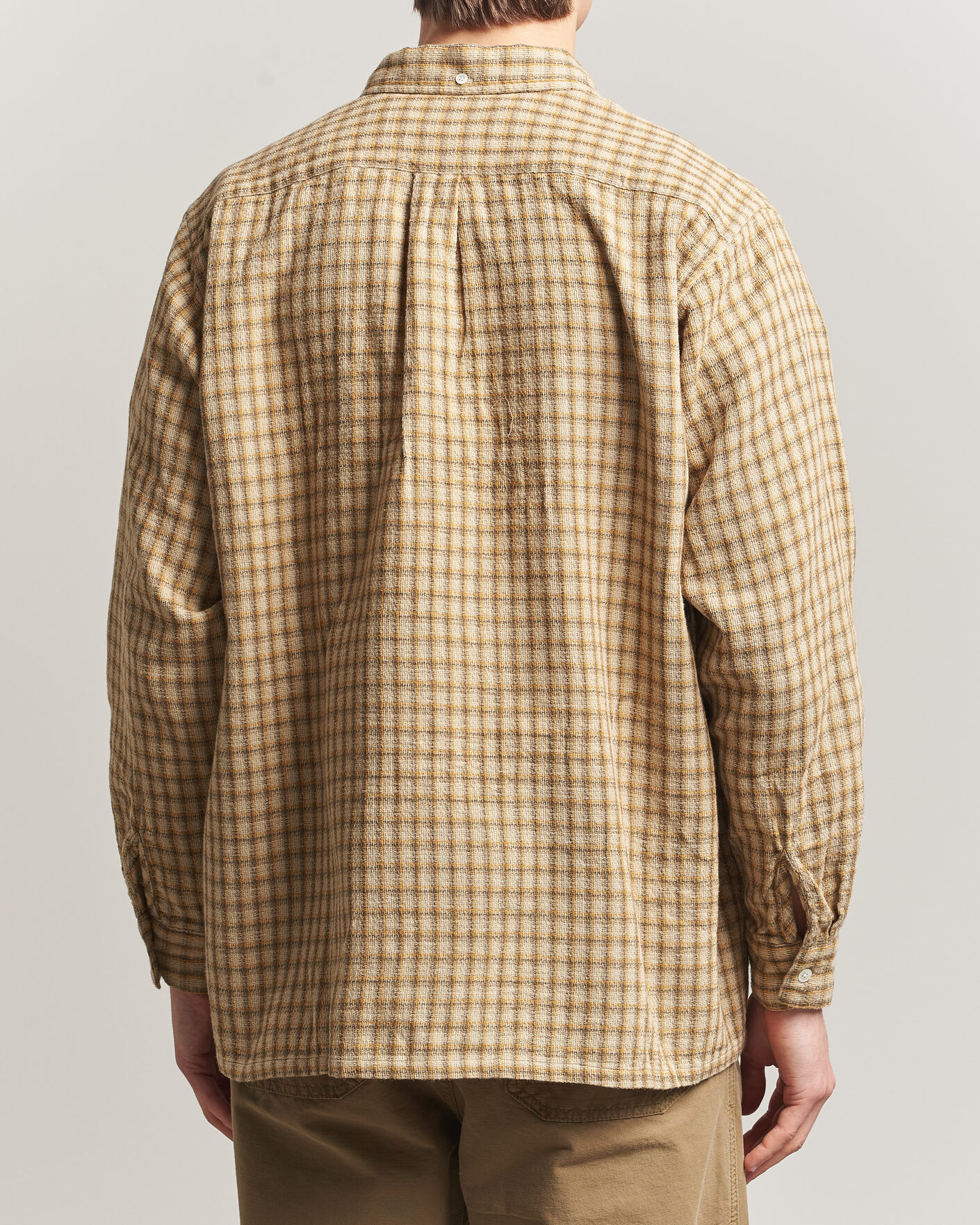 Homme | Chemises | BEAMS PLUS | Panama Plaid Button Down Shirt Beige