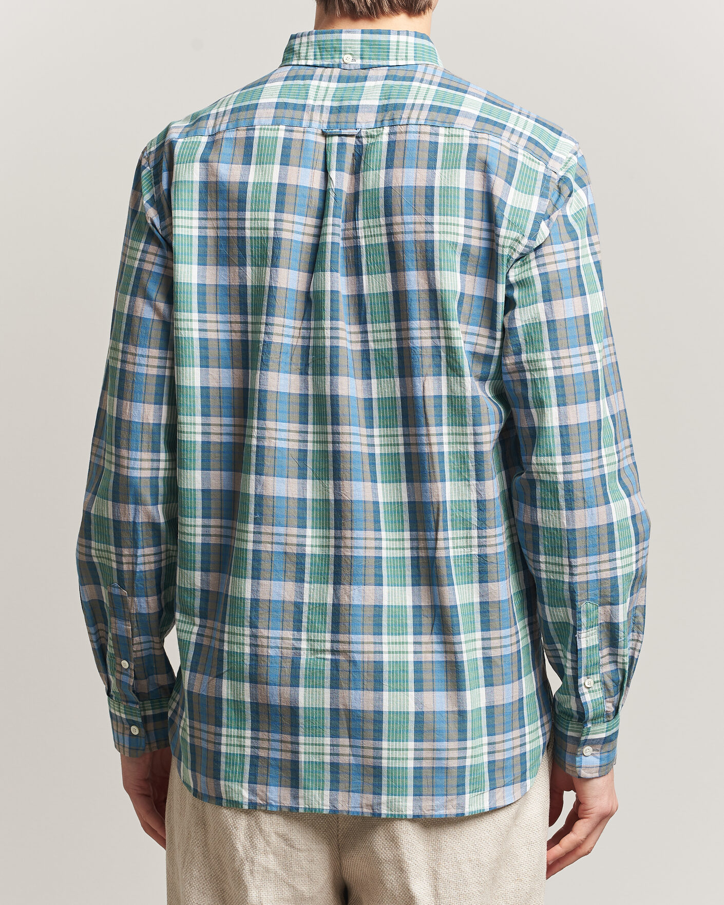 Heren | Overhemden | BEAMS PLUS | Madras Button Down Shirt Blue