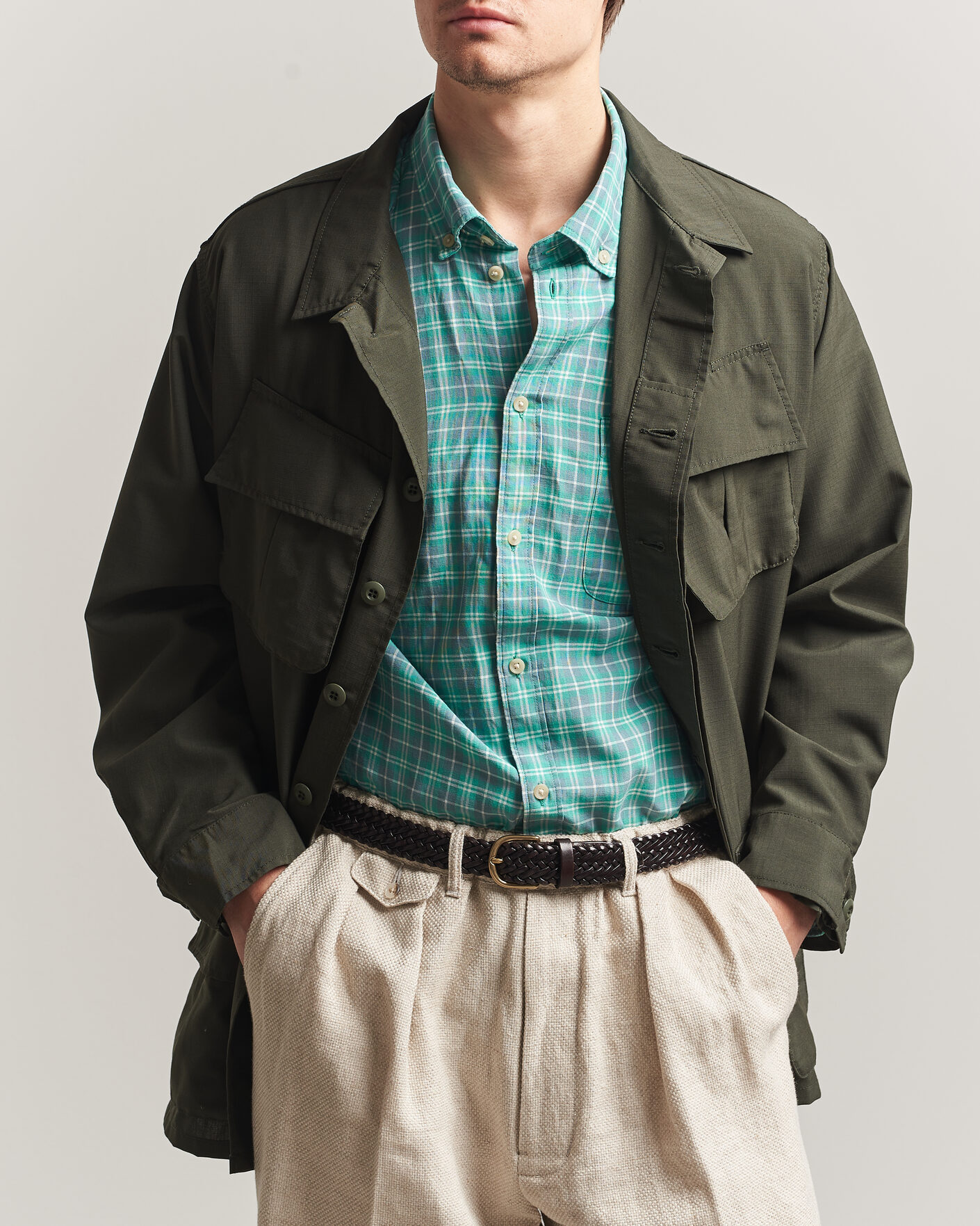 Heren | Jassen | BEAMS PLUS | MIL Fatigue Jacket Olive