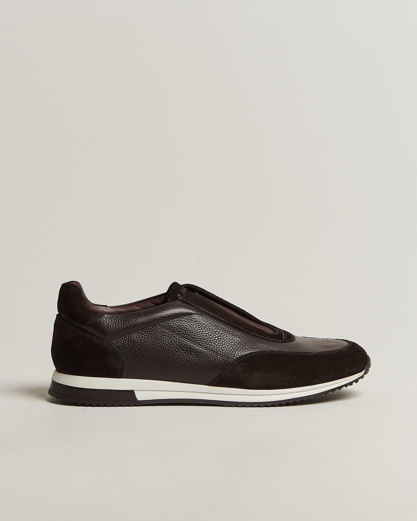 Homme | Baskets | Loake 1880 | Ballantyne Suede/Leather Sneaker Dark Brown