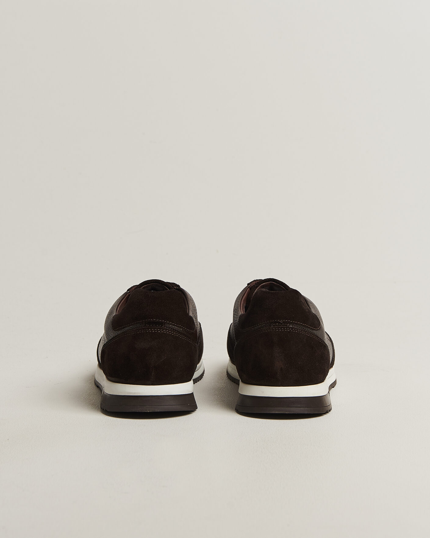 Homme | Baskets | Loake 1880 | Ballantyne Suede/Leather Sneaker Dark Brown