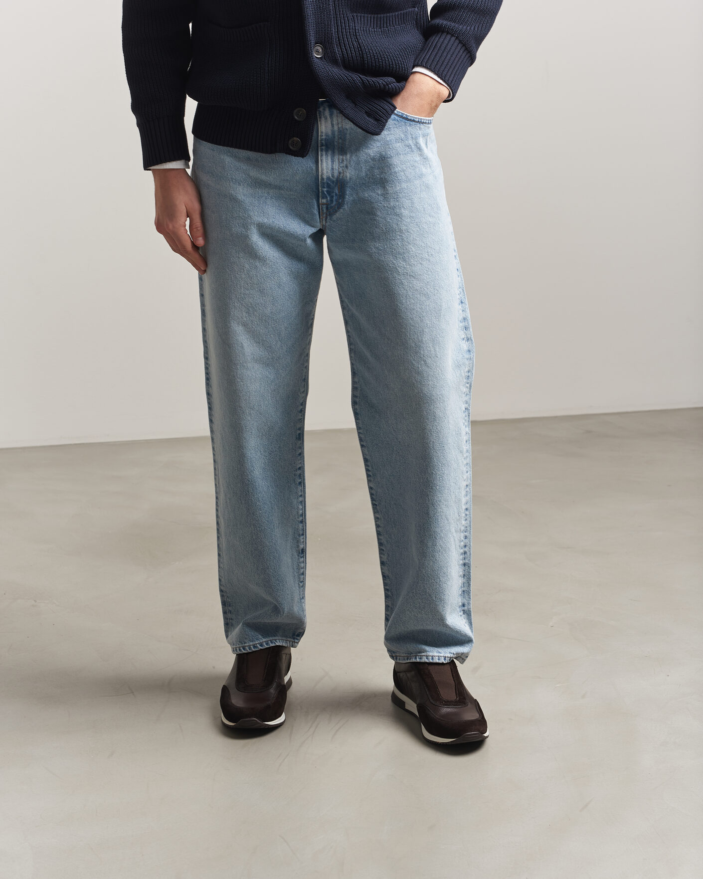 Homme | Baskets | Loake 1880 | Ballantyne Suede/Leather Sneaker Dark Brown