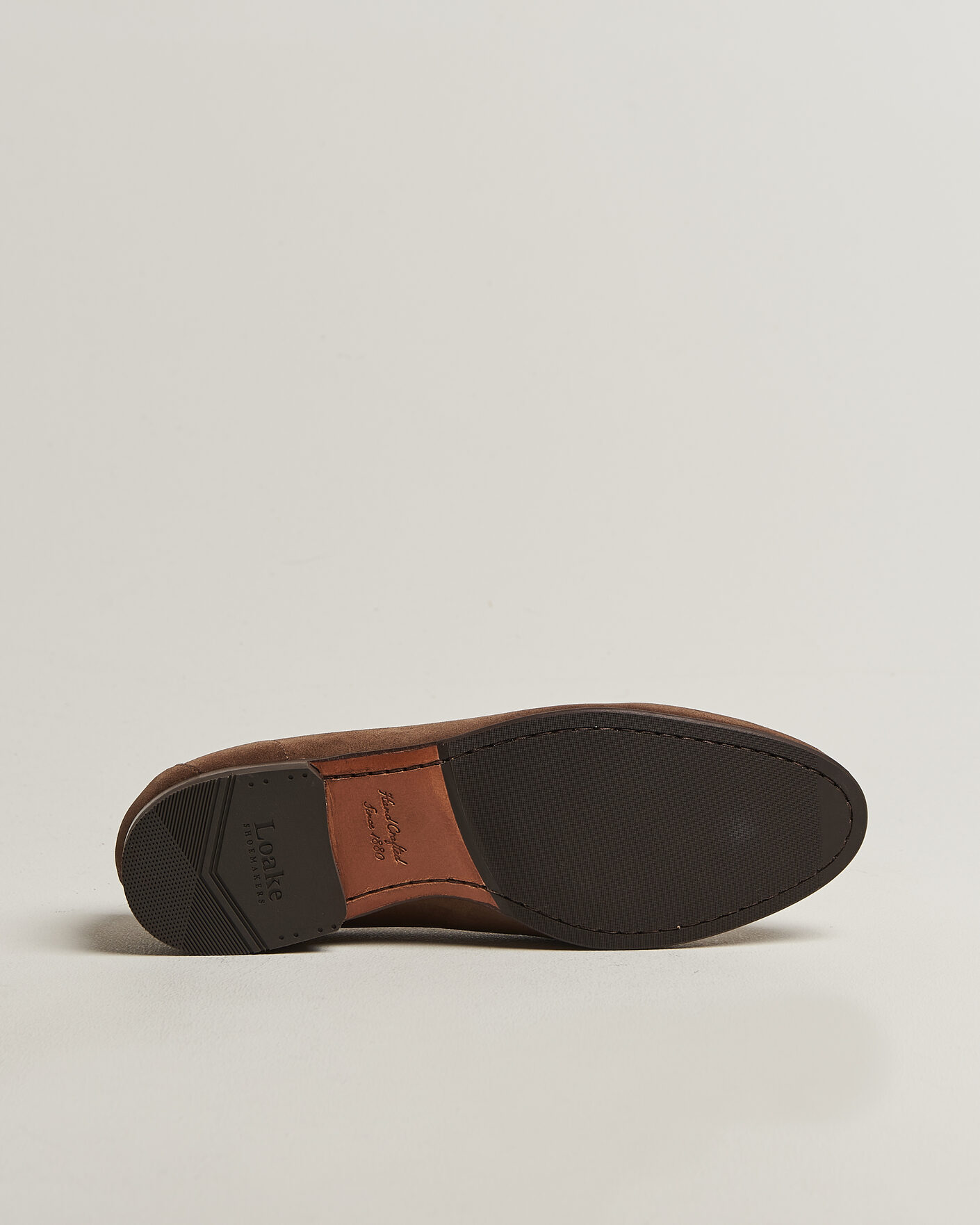 Homme | Loafers | Loake 1880 | Belgrave Suede Belgian Loafer Flint