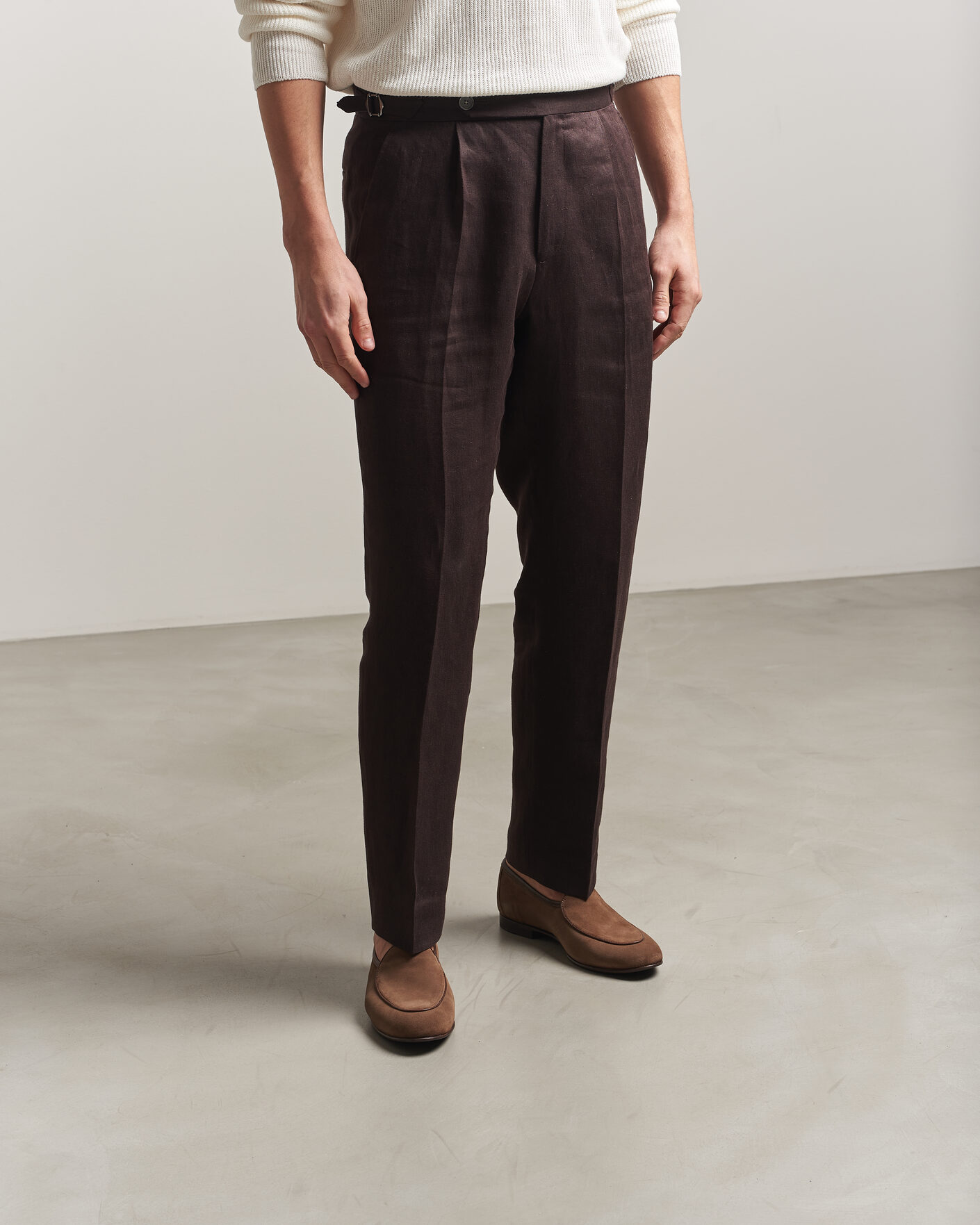 Homme | Loafers | Loake 1880 | Belgrave Suede Belgian Loafer Flint