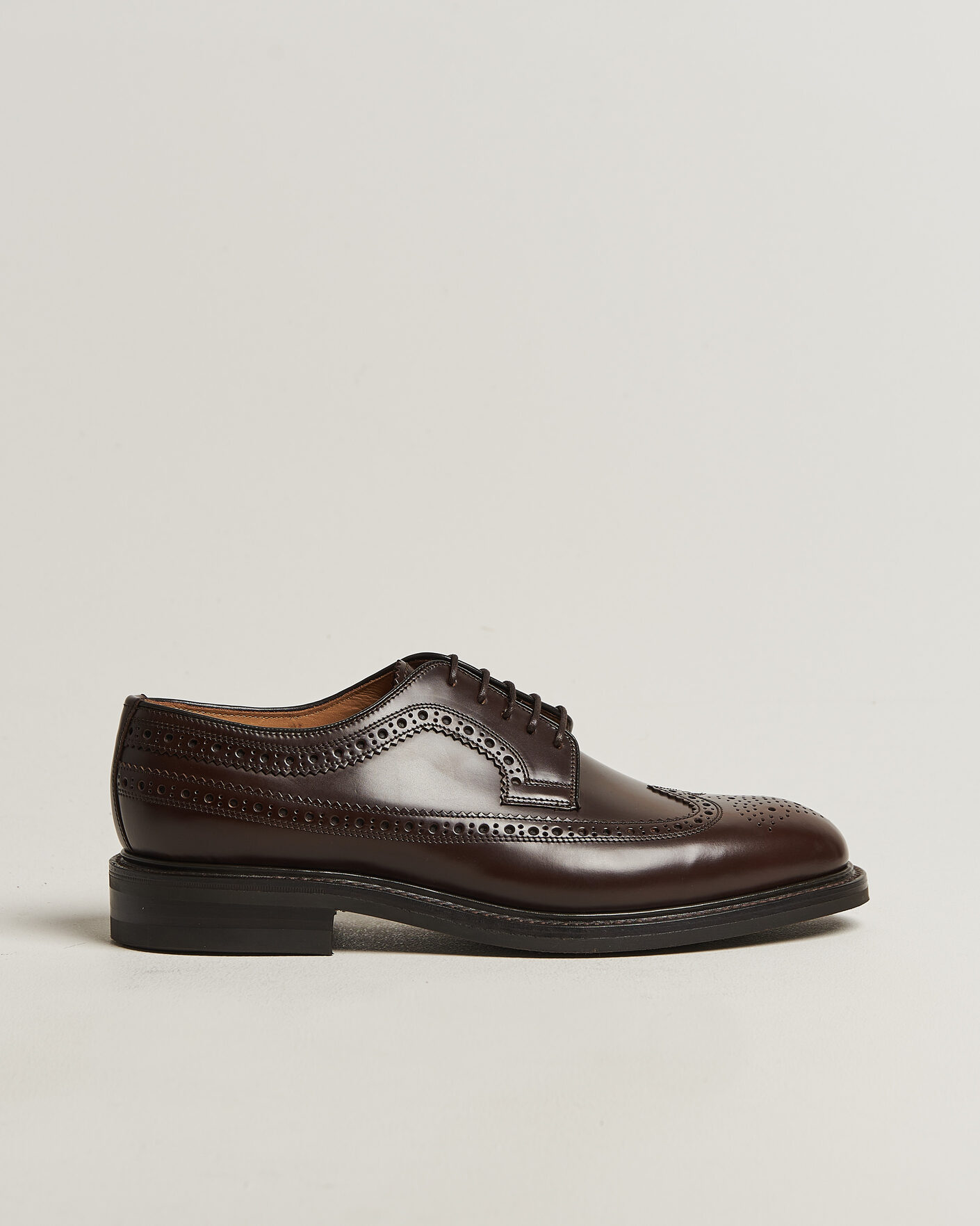 Heren | Derby schoenen | Loake 1880 | Sovereign Longwing Leather Derby Dark Brown