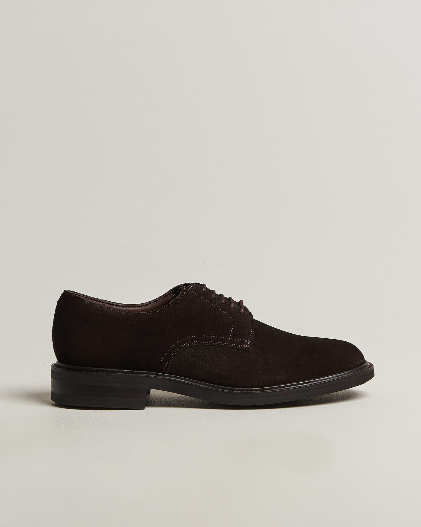 Homme | Derbies | Loake 1880 | Barbican Suede Derby Dark Brown
