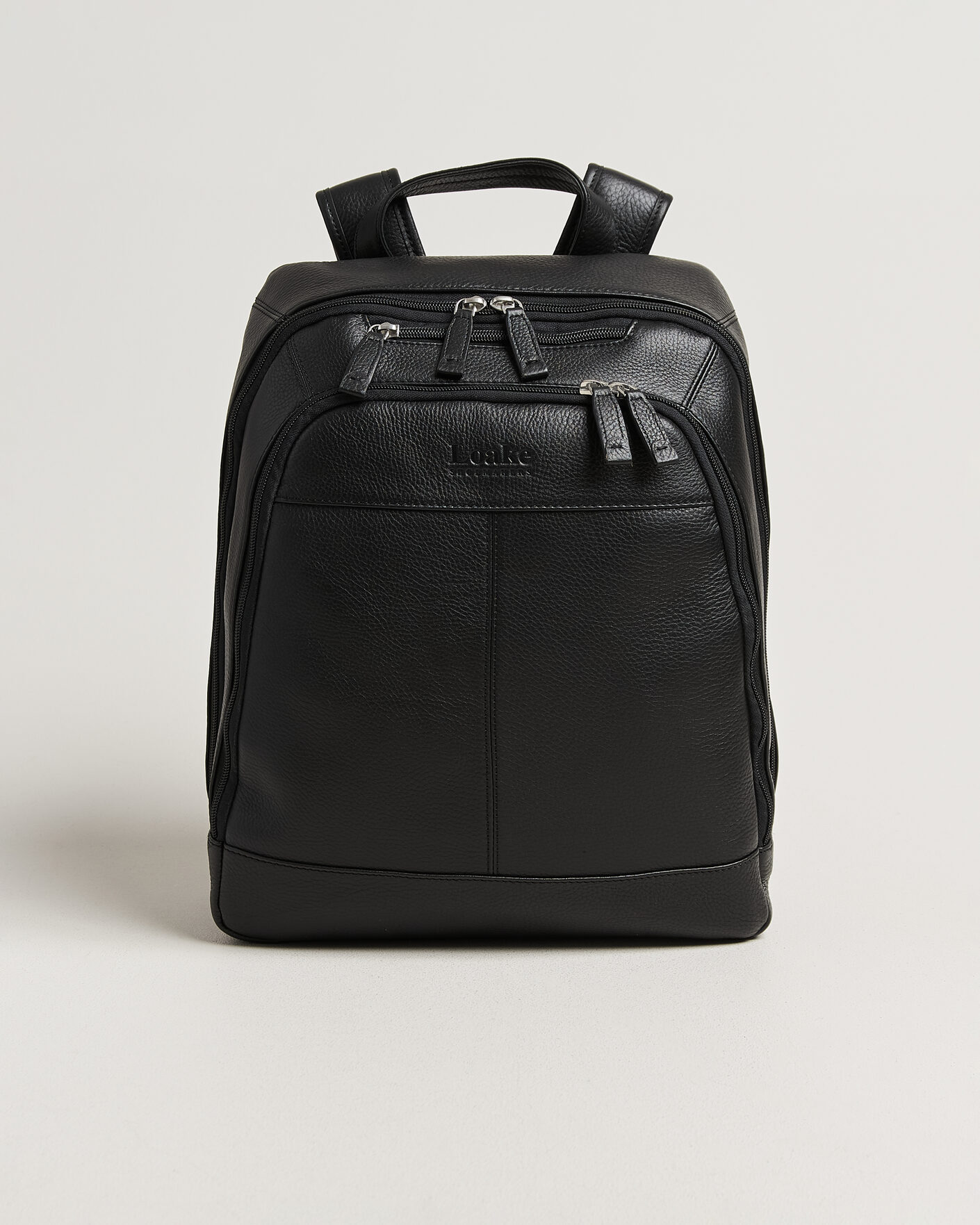 Heren | Tassen | Loake Shoemakers | Waterloo Grained Leather Backpack Black