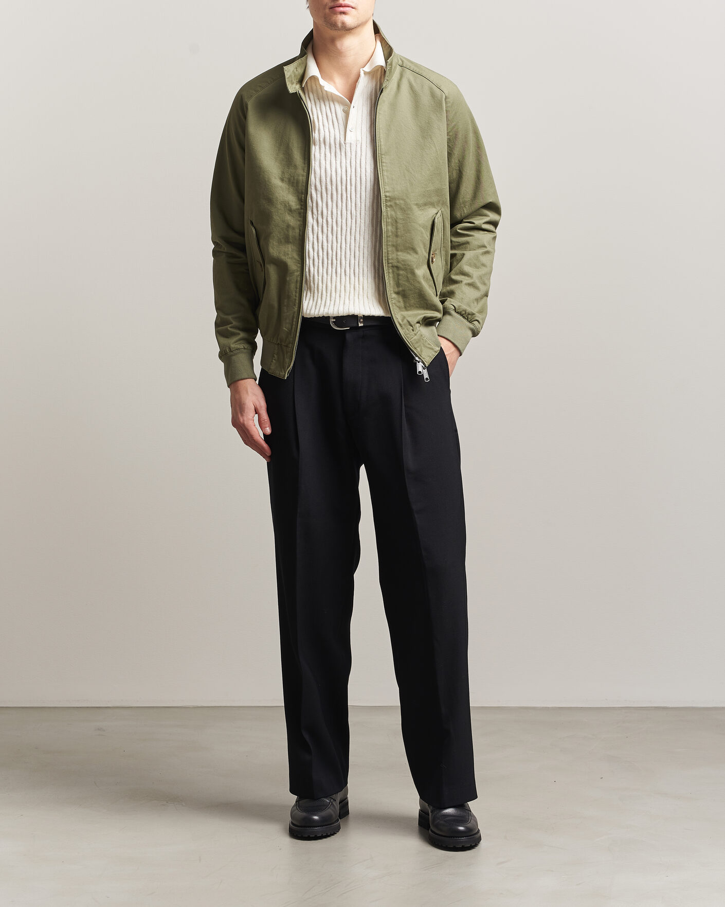 Homme | Manteaux Et Vestes | Baracuta | G9 Washed Cotton Twill Jacket Lichen Green