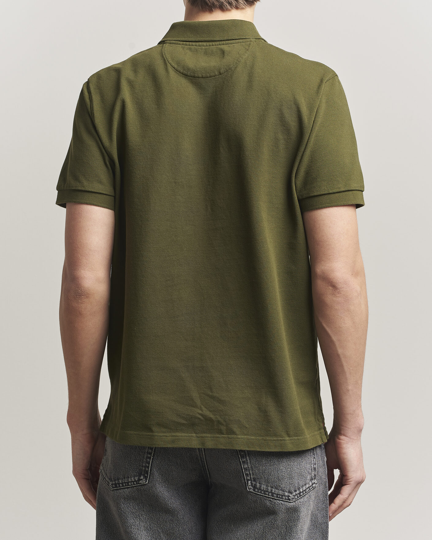 Heren | Polo's | Baracuta | Tartan Placket Piquet Polo Beech