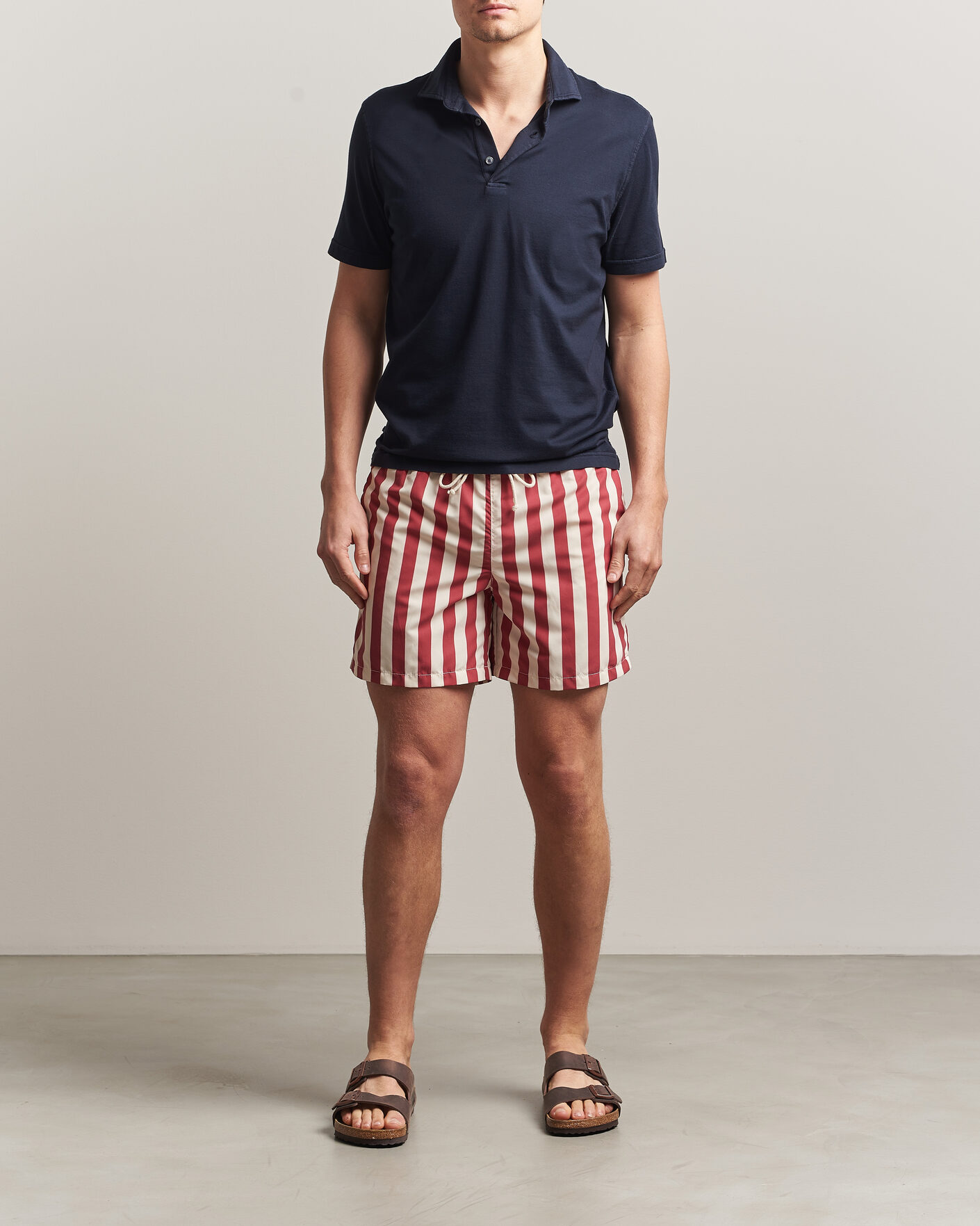 Heren | Ripa Ripa Paraggi Striped Swimshorts Red | Ripa Ripa | Paraggi Striped Swimshorts Red