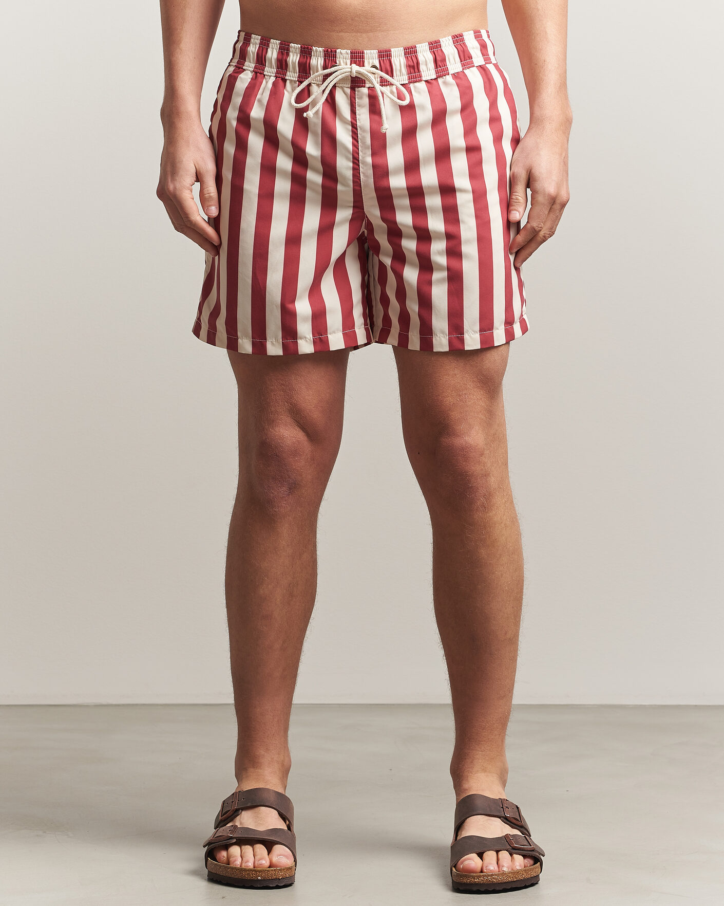 Homme | Maillots De Bain | Ripa Ripa | Paraggi Striped Swimshorts Red