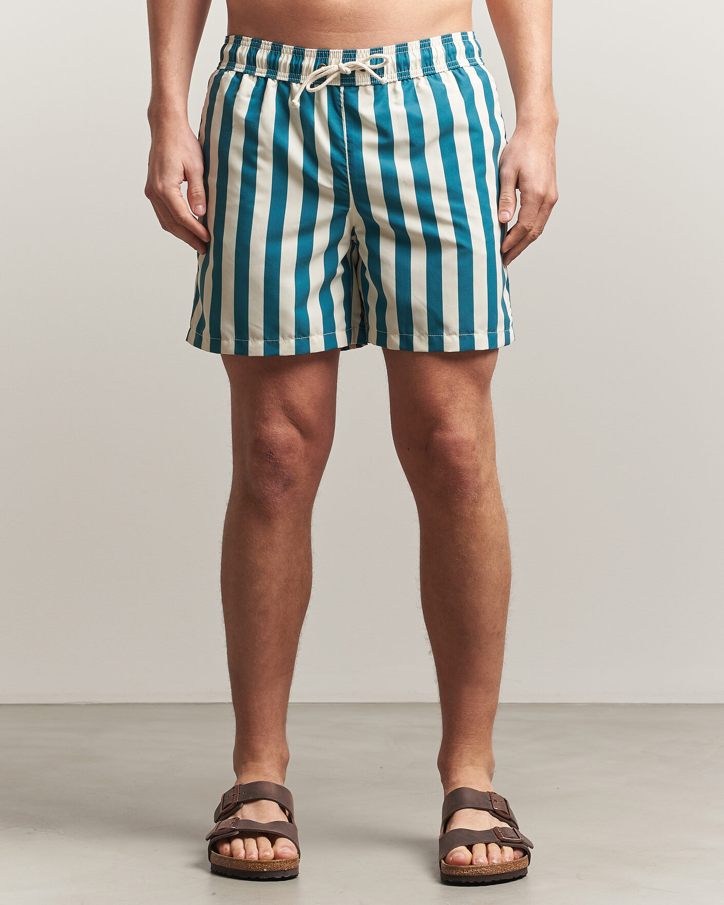 Heren | Zwembroek | Ripa Ripa | Paraggi Striped Swimshorts Green