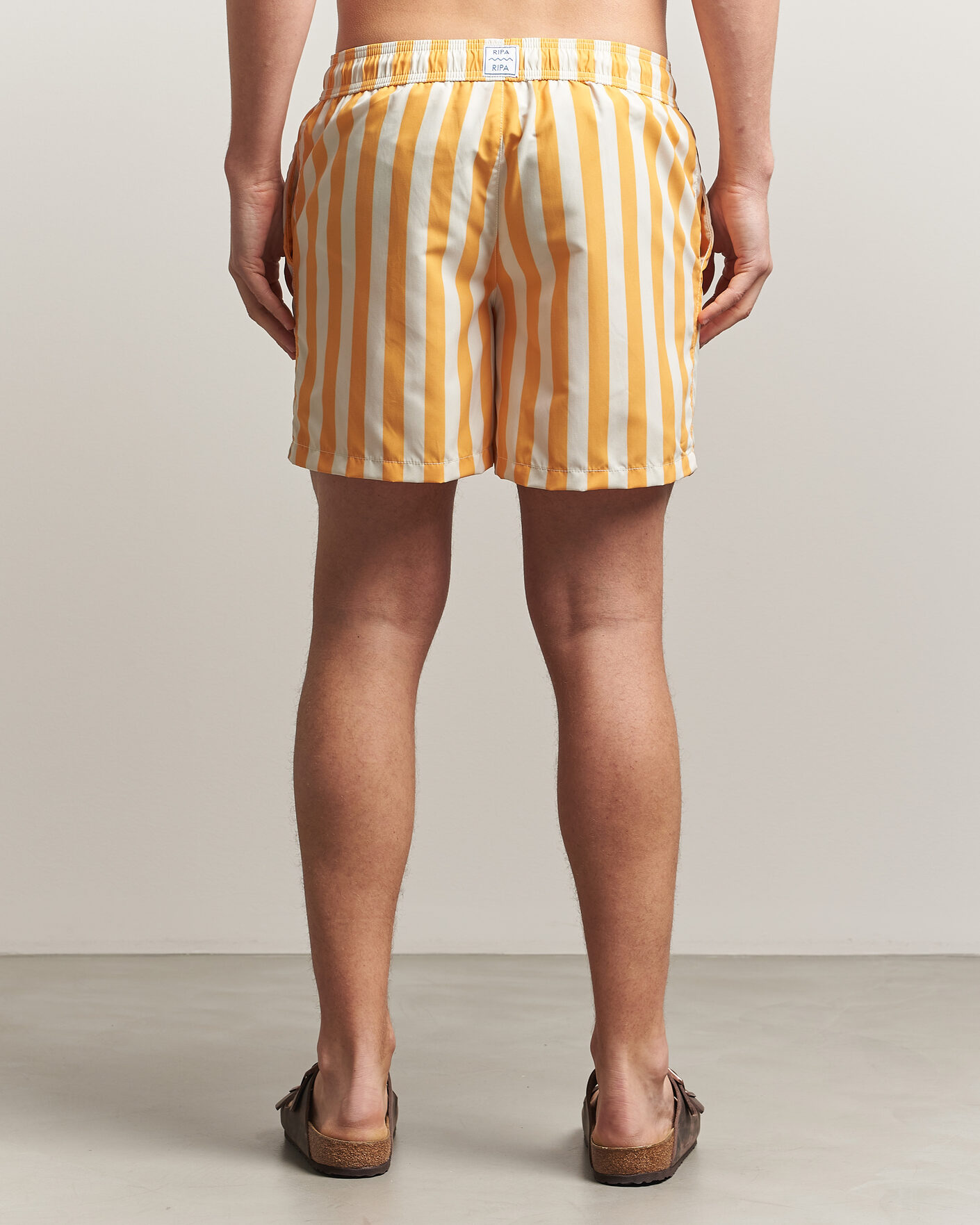 Heren | Zwembroek | Ripa Ripa | Paraggi Striped Swimshorts Yellow